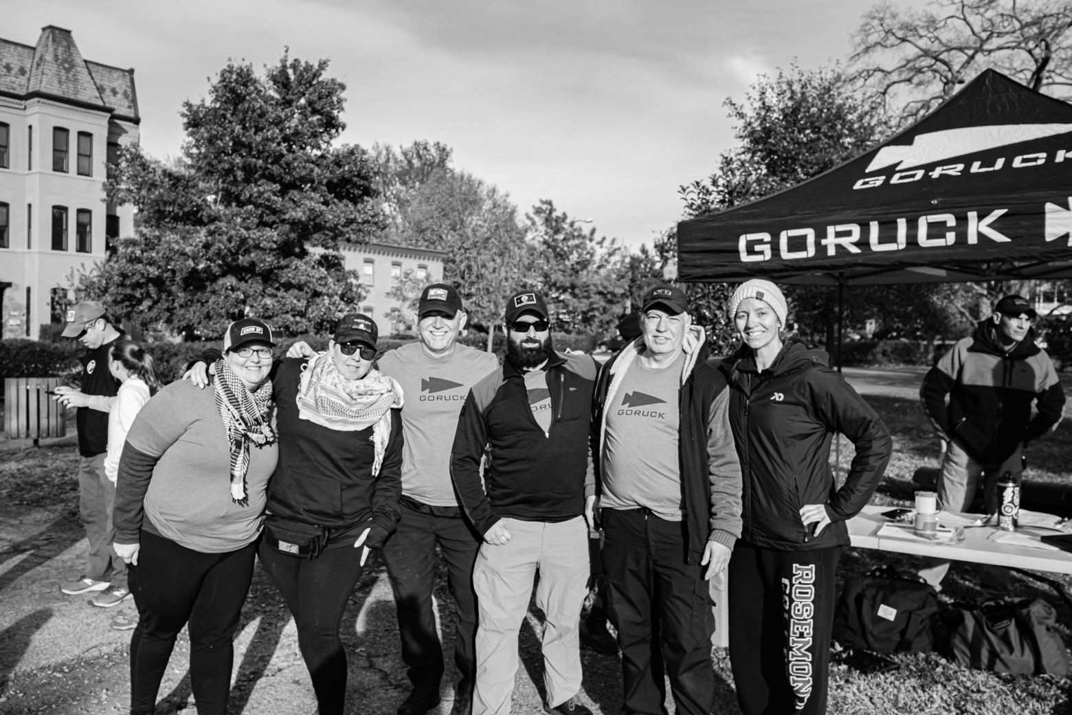 Event staff at the final location