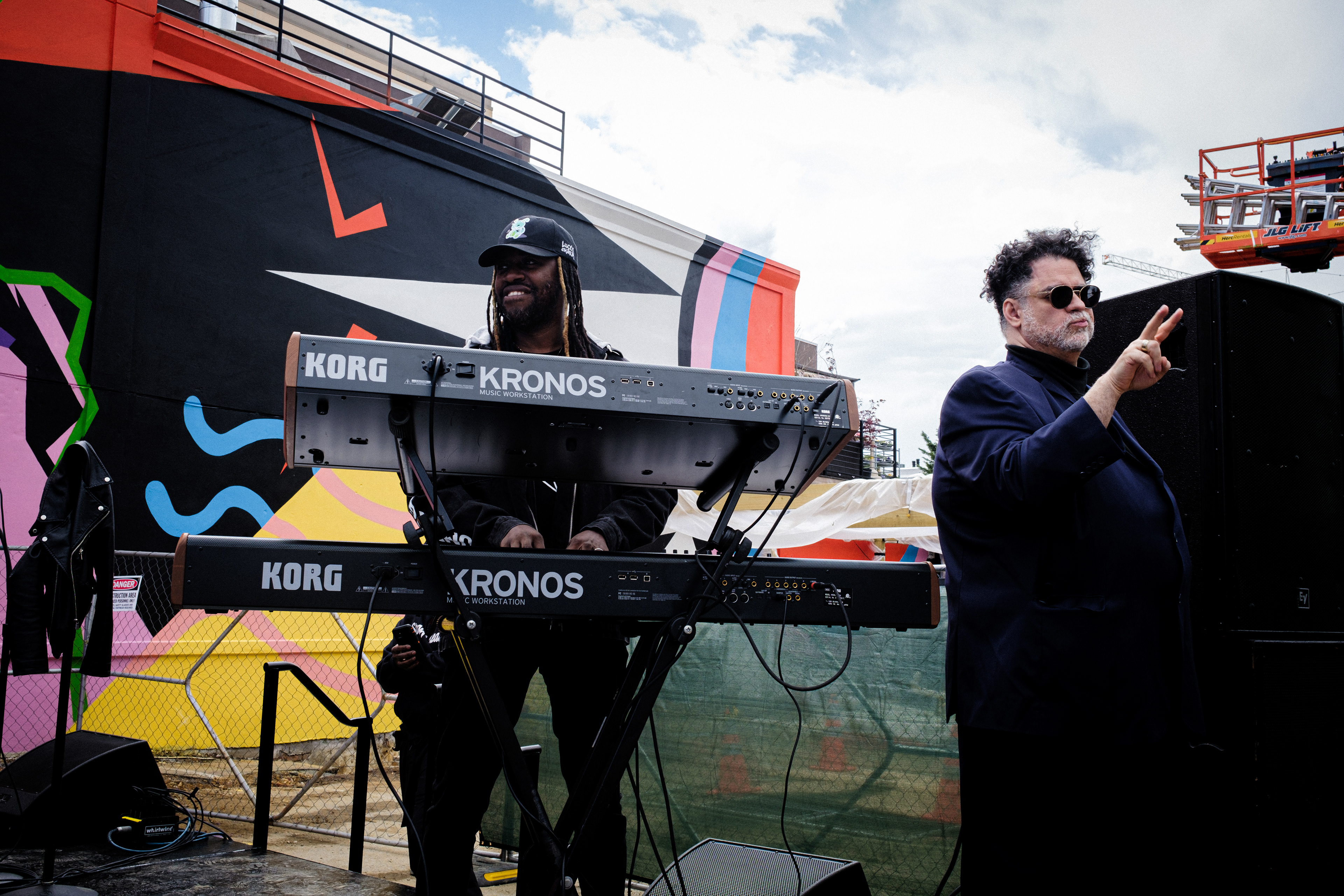 keyboard player "Smiles" and an ASL interpreter