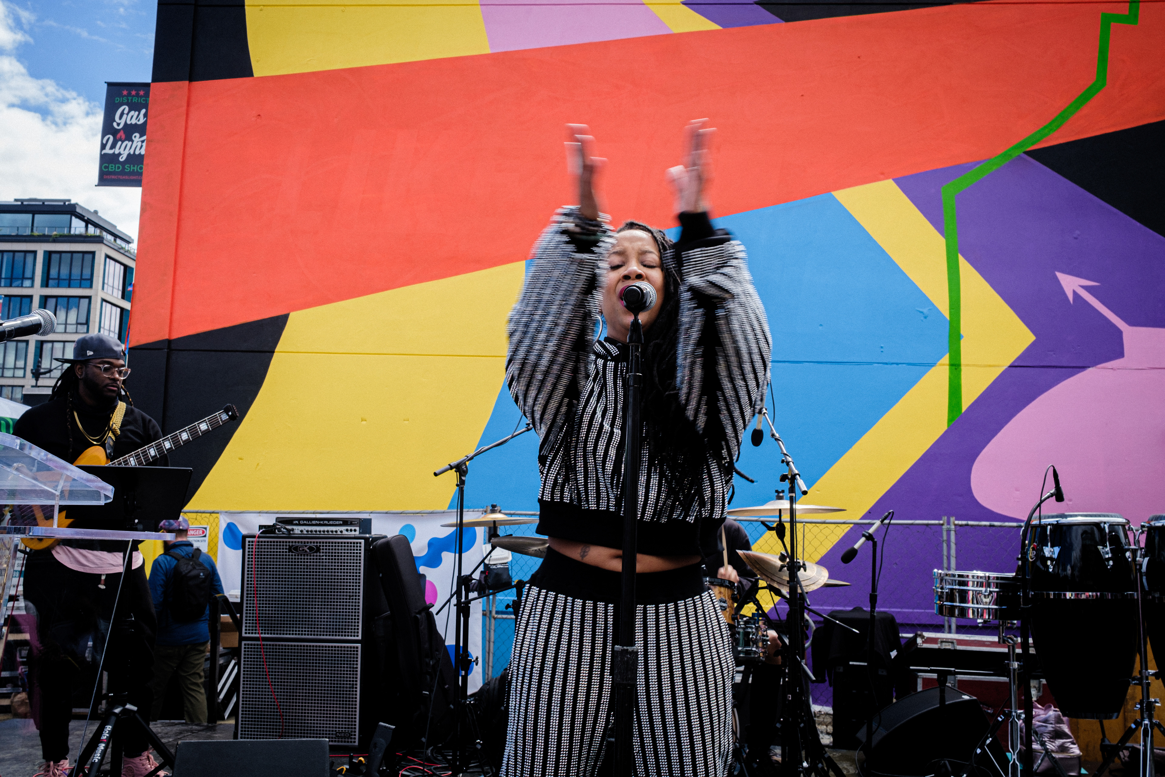 Deborah Bond and her band