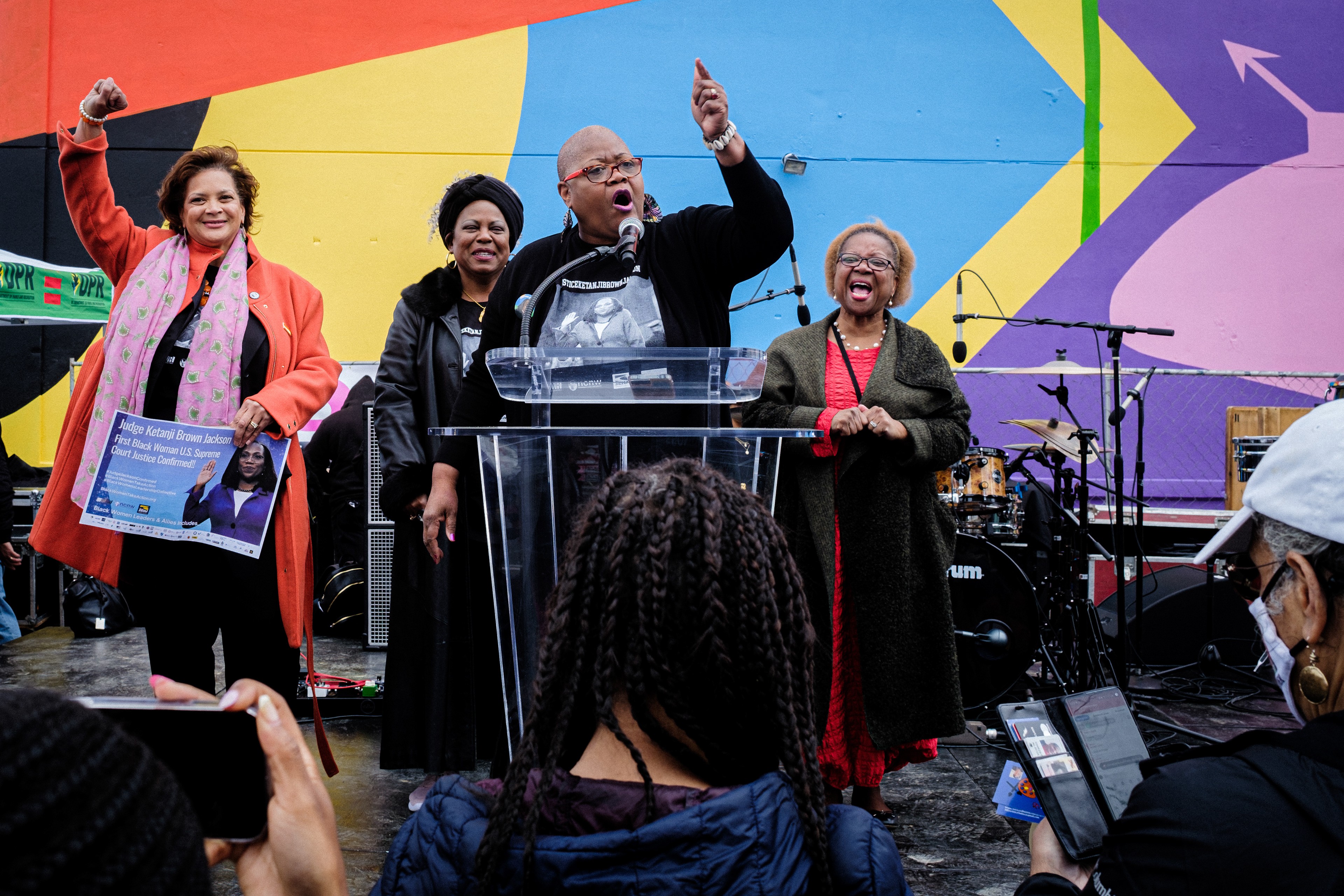 Melanie Campbell, president and CEO of the National Coalition on Black Civic Participation speaking