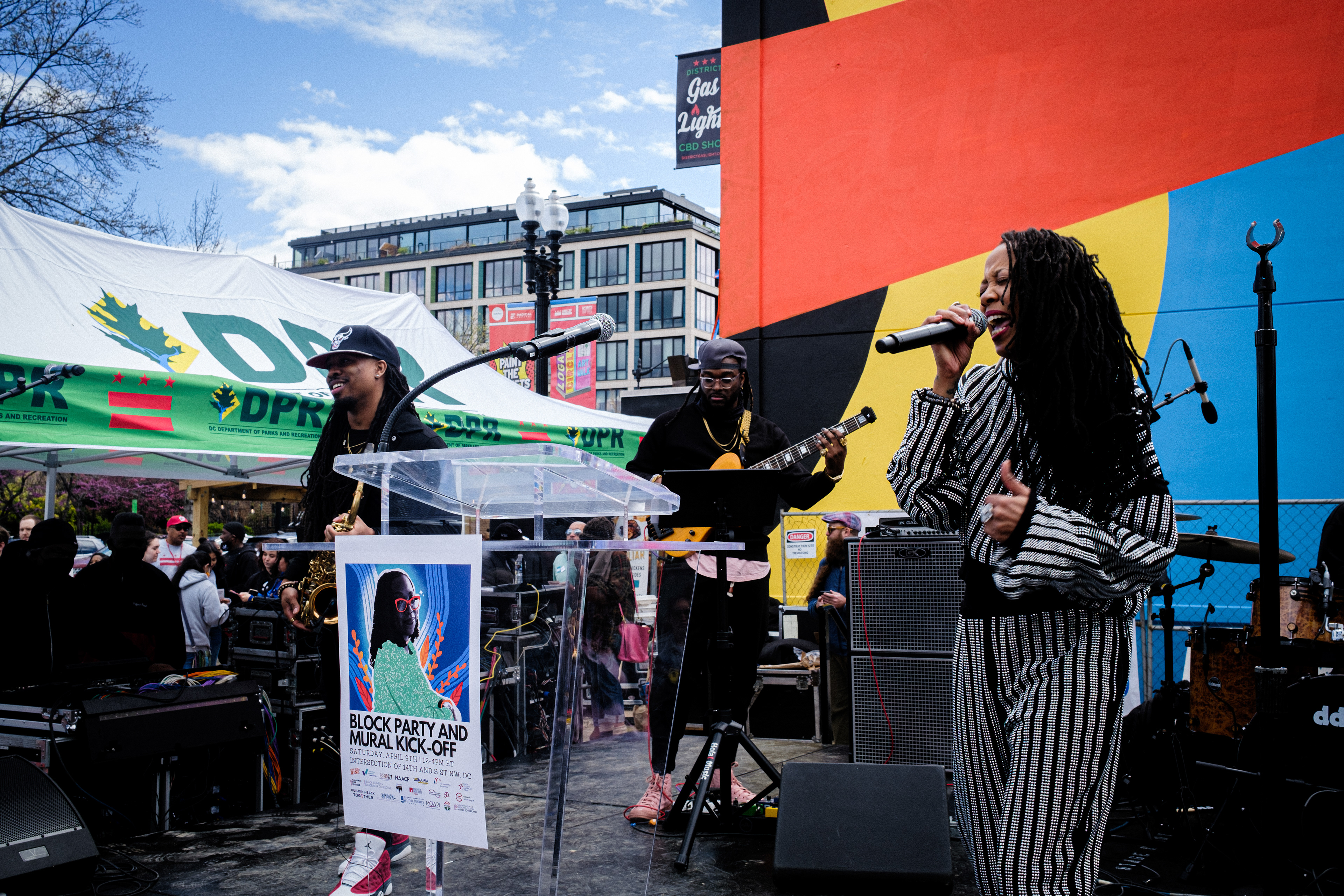 Deborah Bond and her band