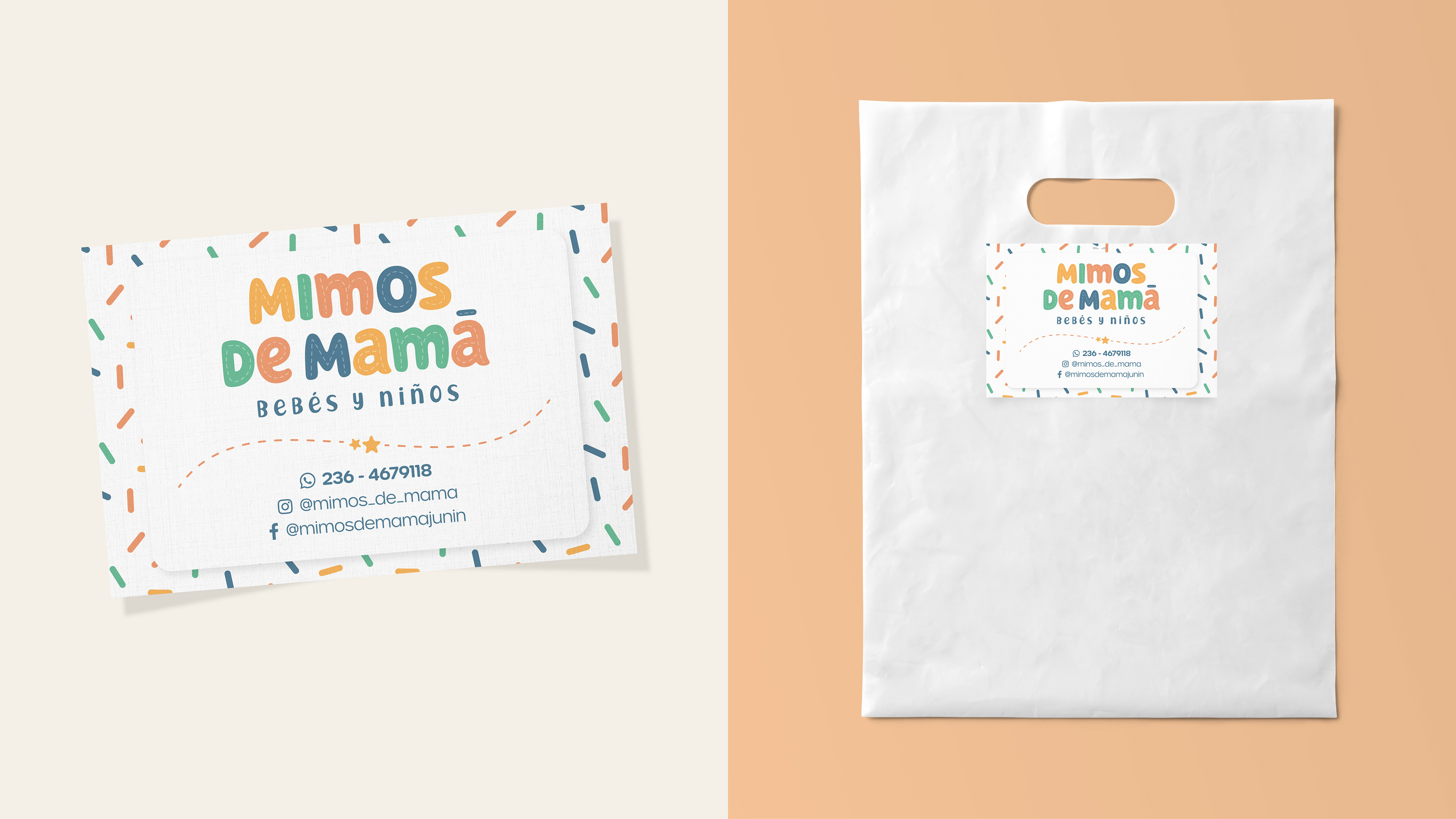 Tarjeta para el exterior de la bolsa