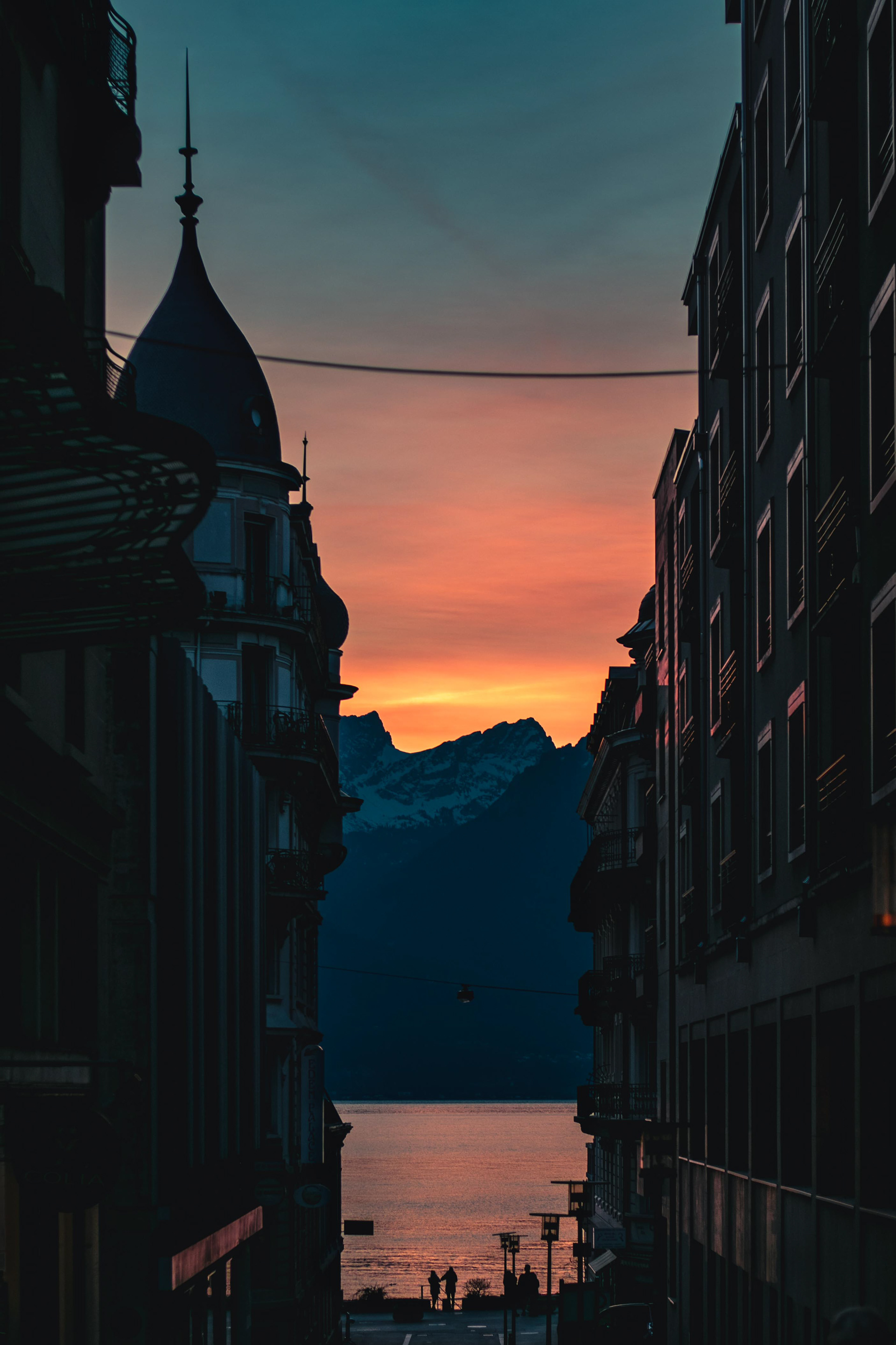 Sunset in Montreux