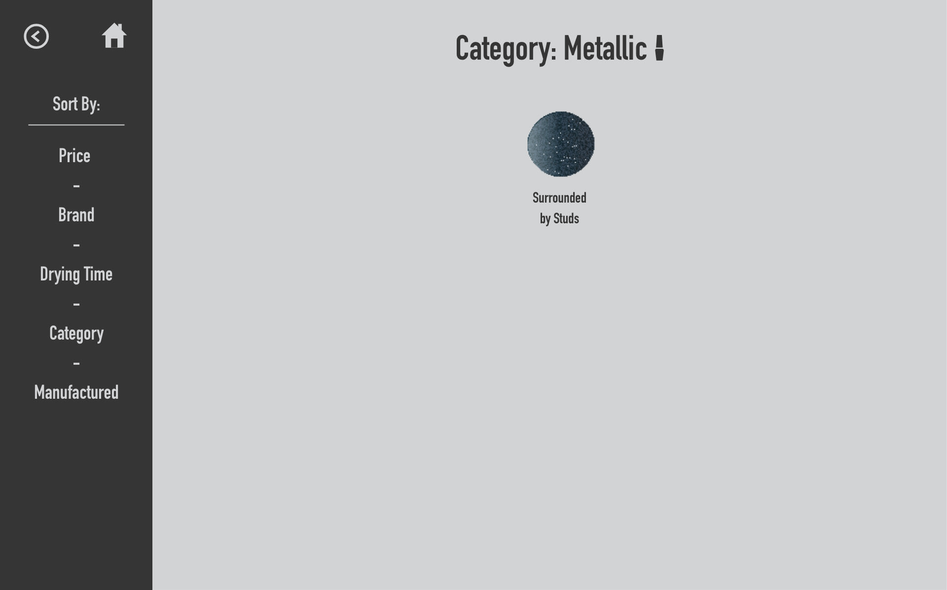 Metallic Category Page
