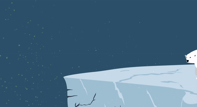 Polar Bear walk - frame by frame animation • Illustration und Animation: Kerstin Rilke