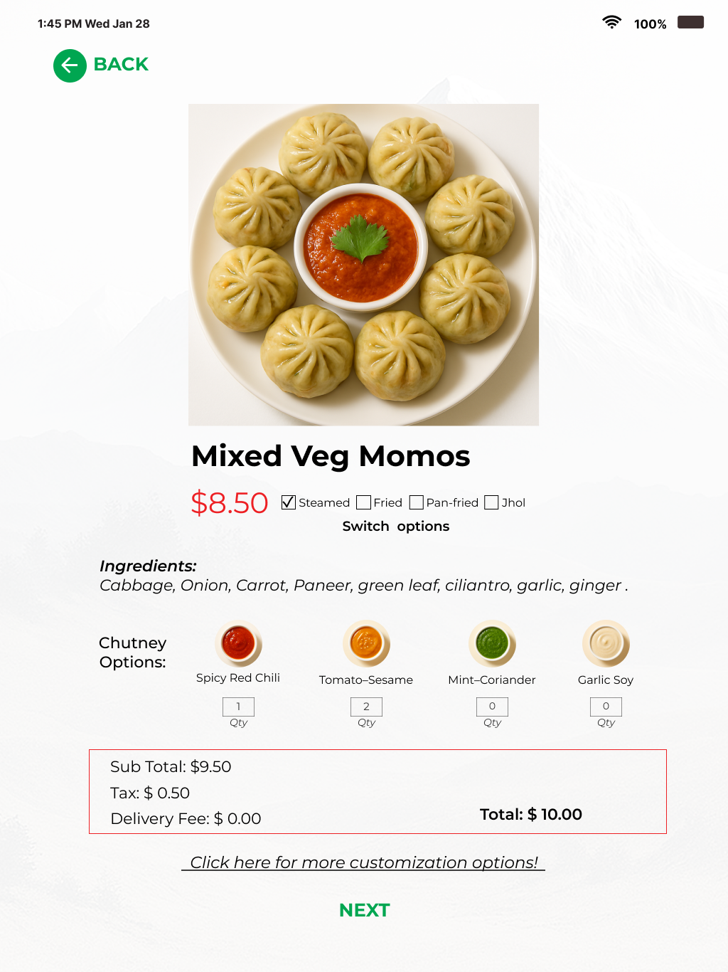 Product Detail Page