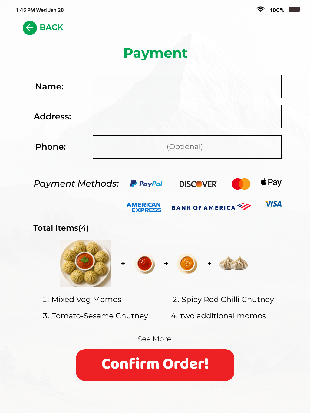 Payment Page