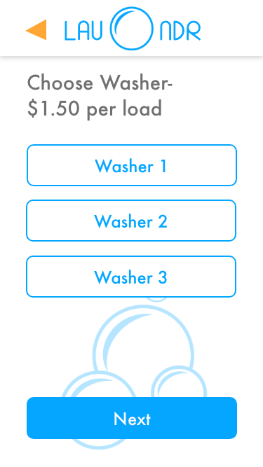 Start wash 1
