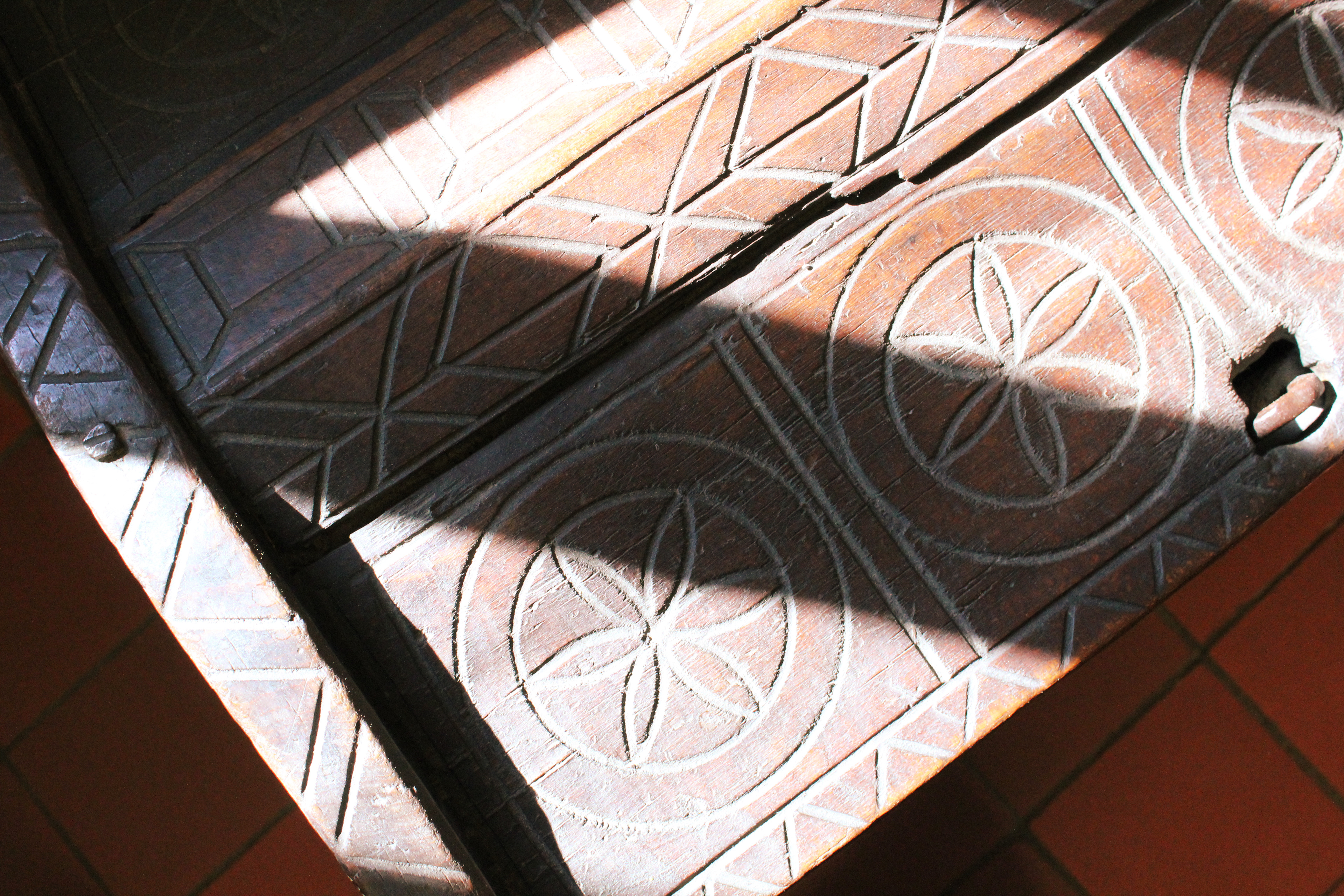 Authentic Slovakian wood craftsmanship from a castle during my travels