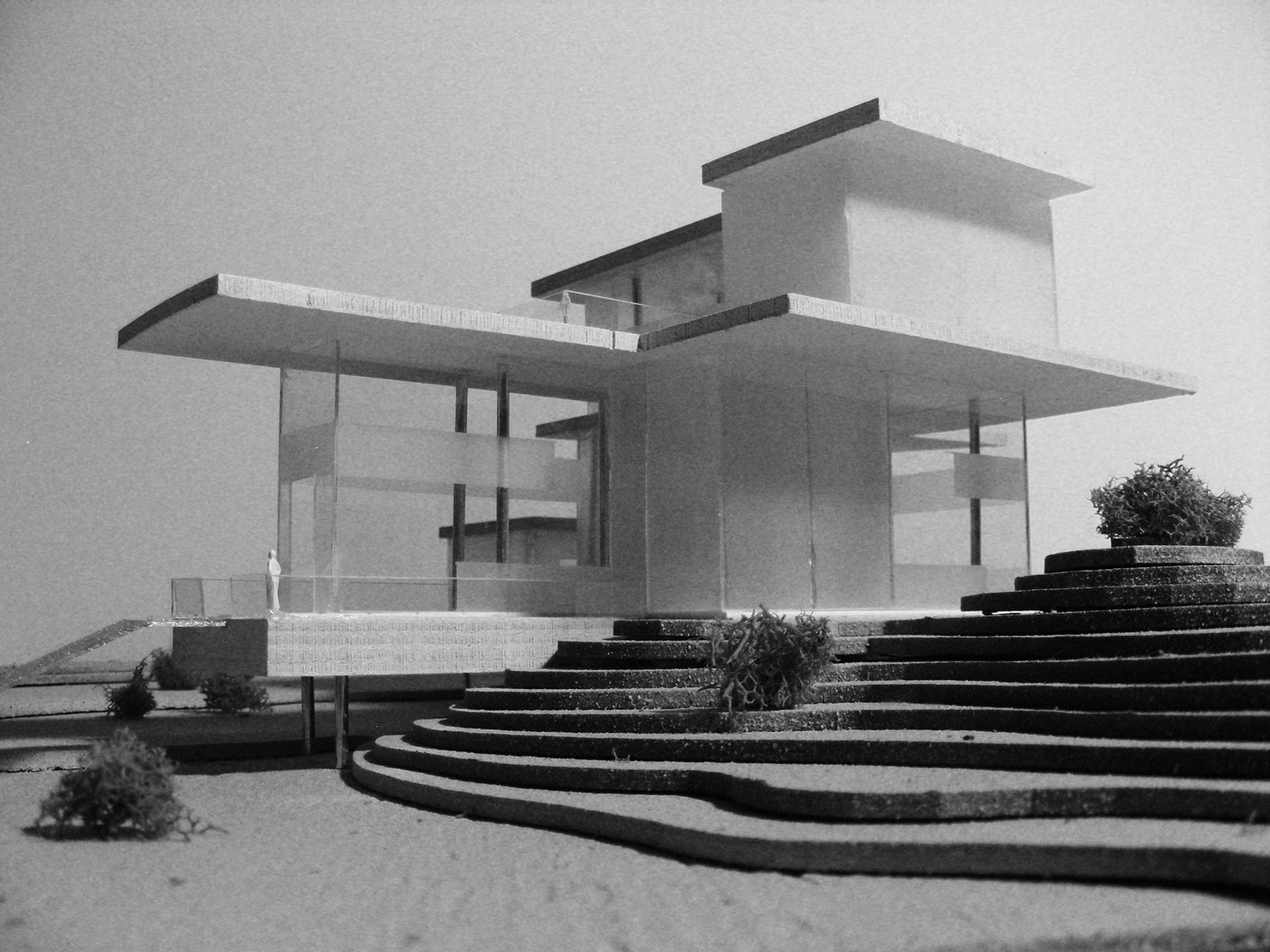 The final conceptual model takes shape in relation to the human-scale...