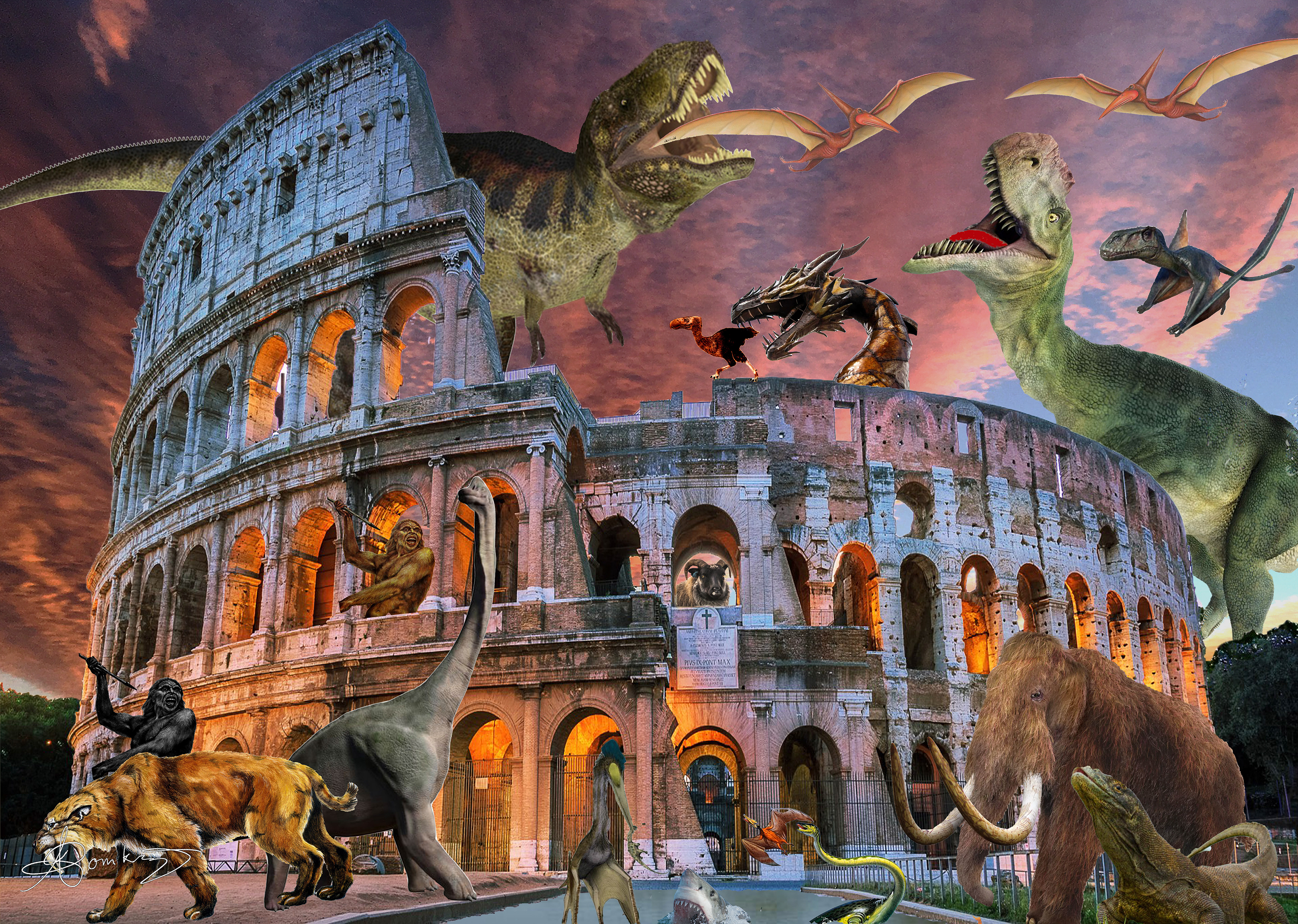 Rome Coliseum Prehistoric