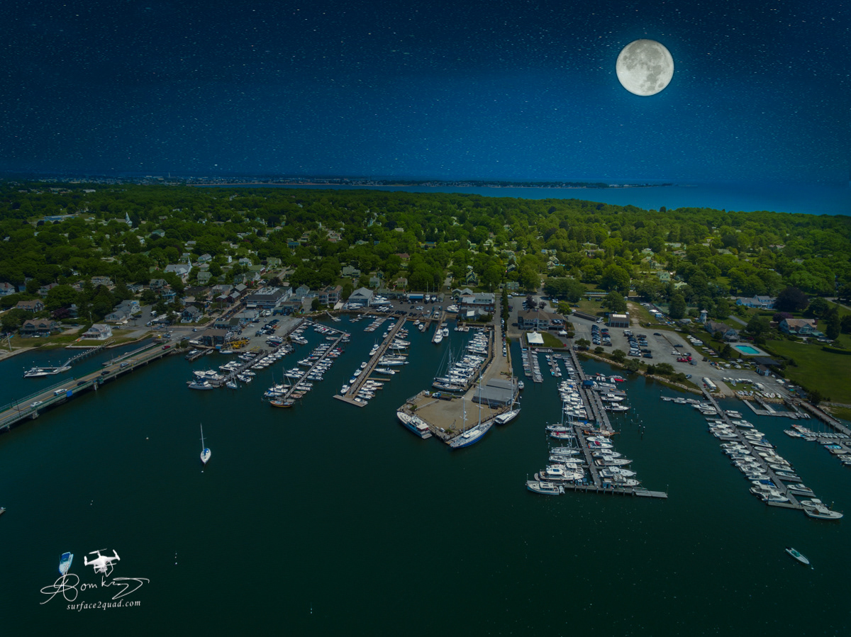 Padanaram Harbor Full Moon South Dartmouth
