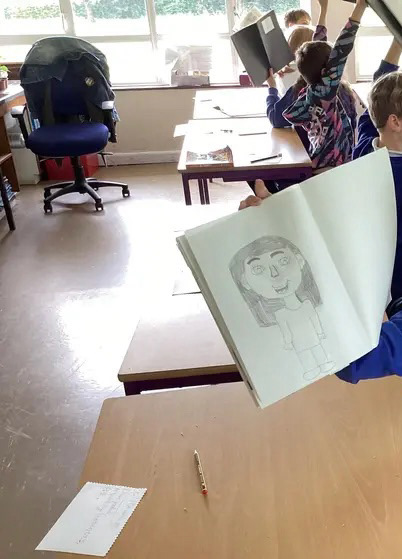 Year 6 portrait project WCPS 