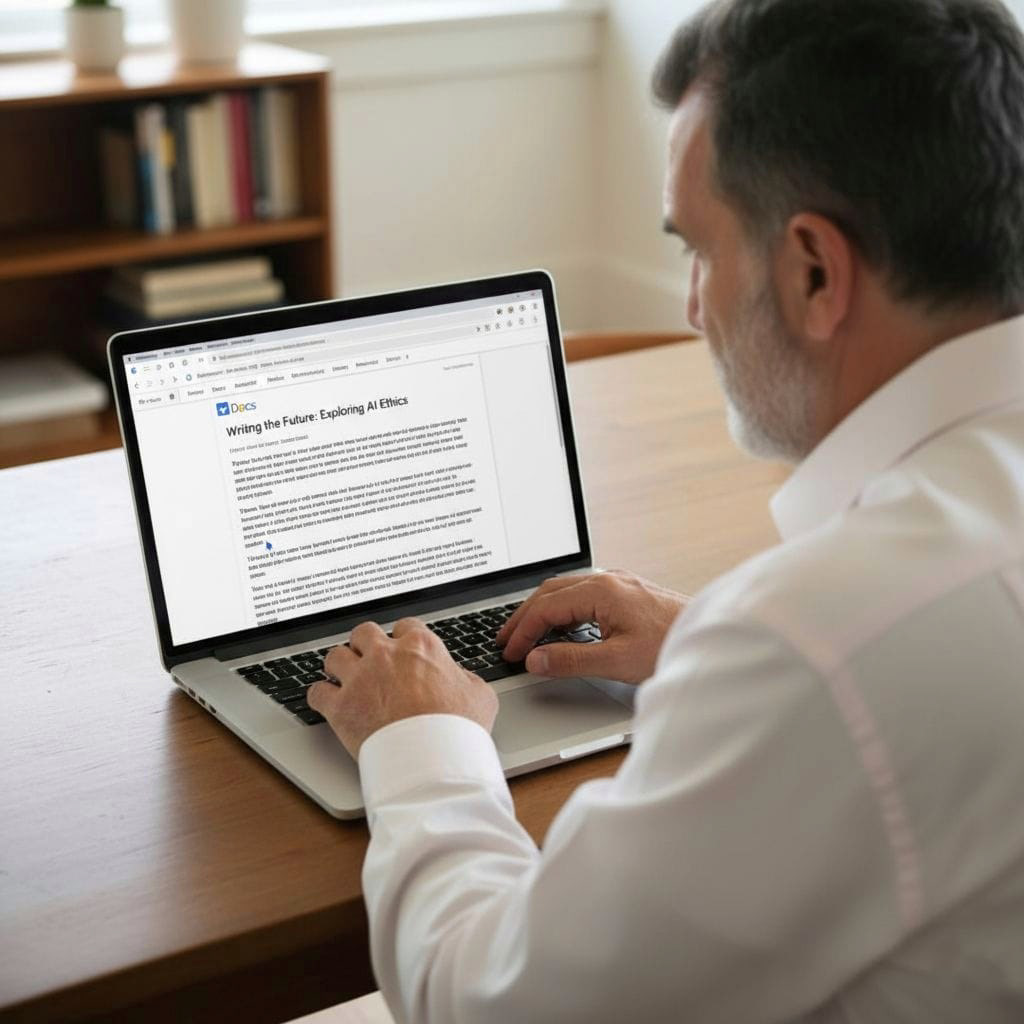 What AI thinks I look like when I write