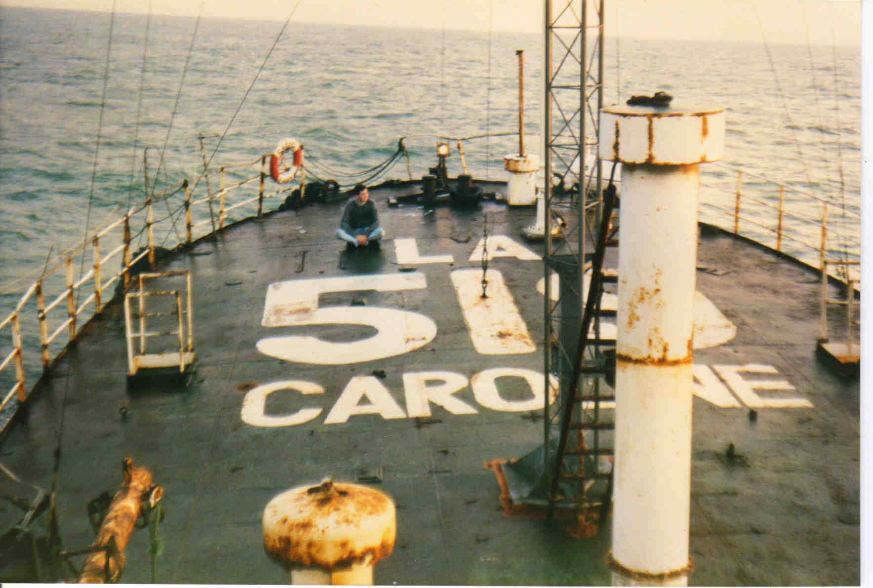 On board Radio Caroline in the North Sea