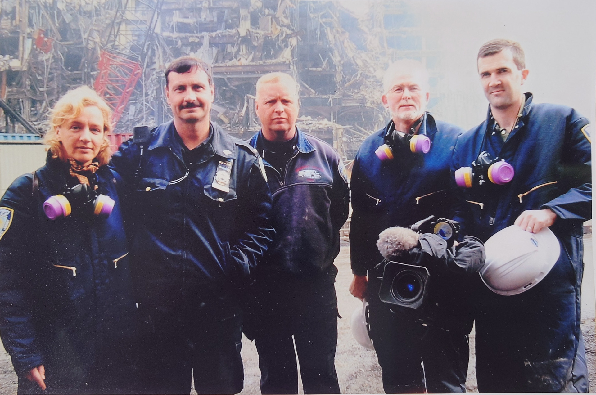 In the ruins of the World Trade Center