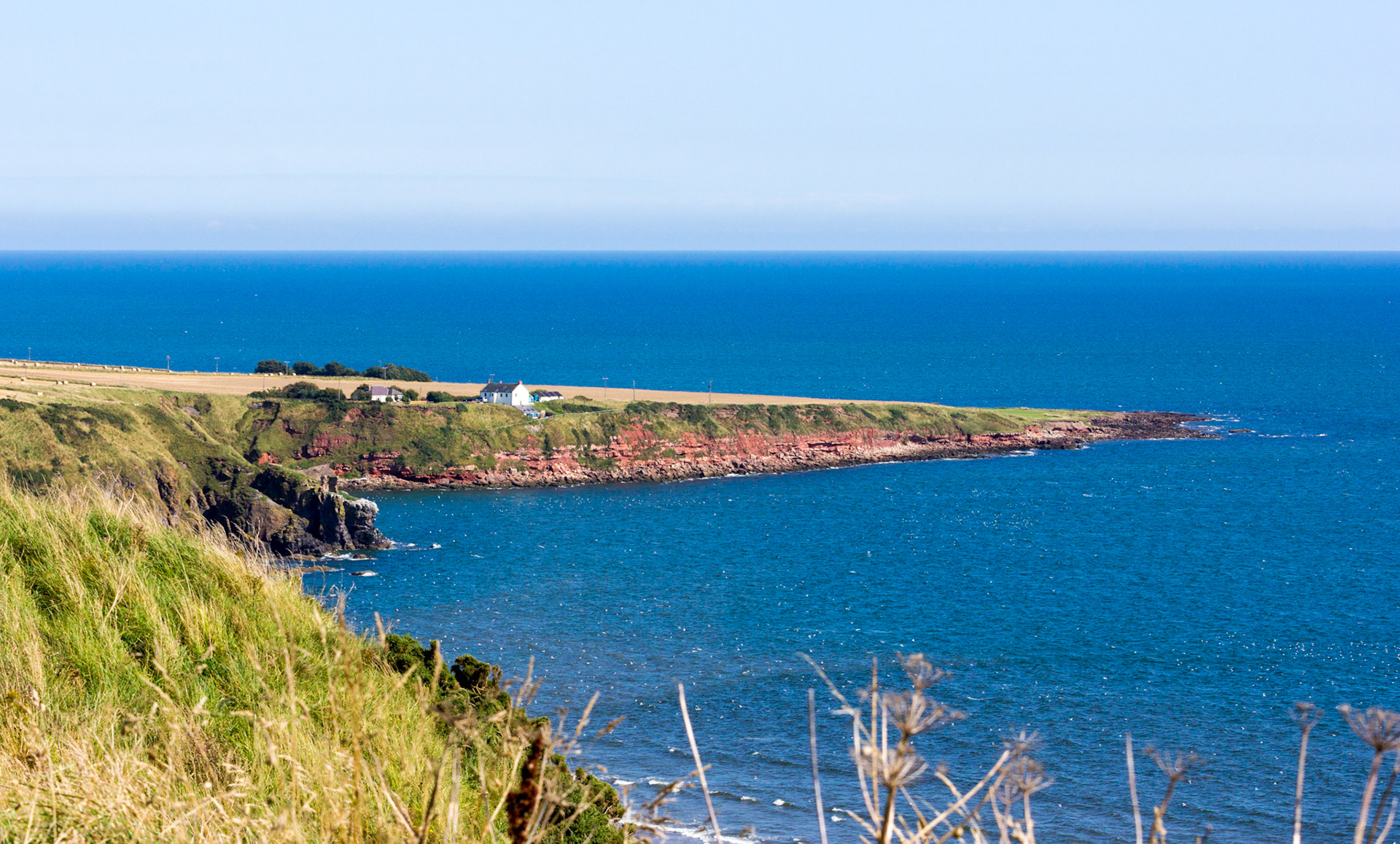 Headland at the north end of St Cyrus Beach - in Aberdeenshire (old Kincardineshire). Please see my other Photographs at: http://www.jamespdeans.co.uk
