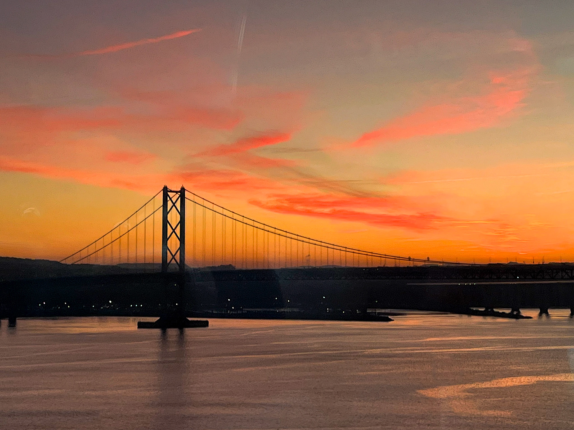 Bridges &amp; Firth of Forth Sunset 10 December 2024