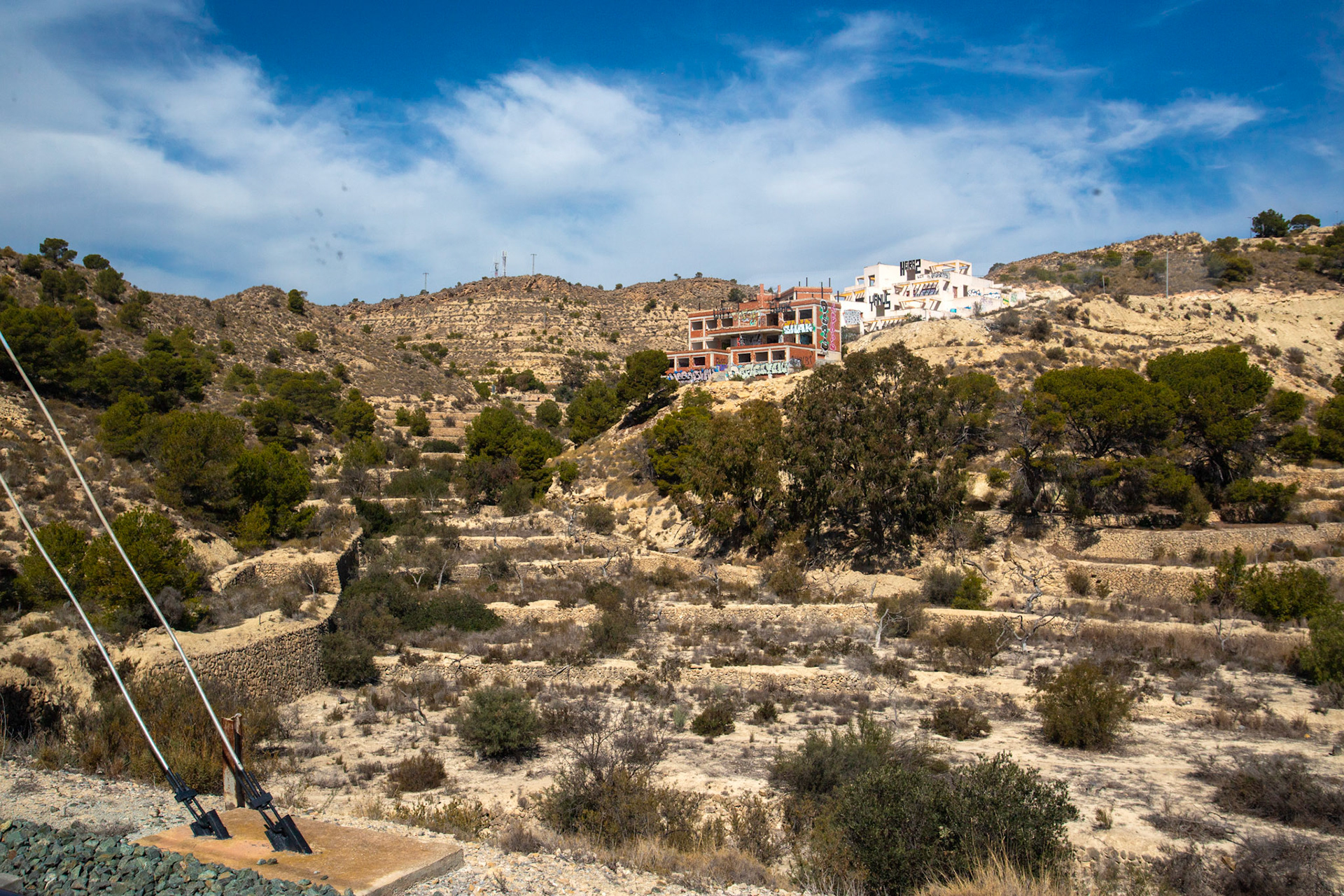 View from tram between Alicante &amp; Benidorm 18 March 2024