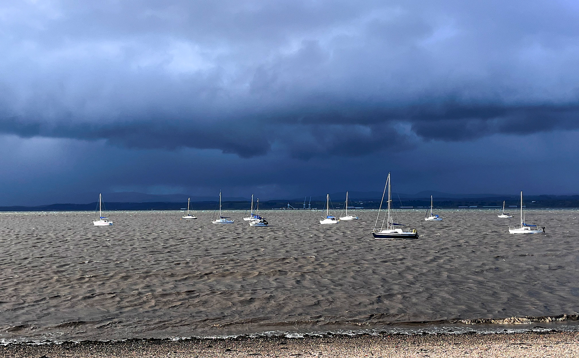 Windy Day at Blackness. 13 April 2024