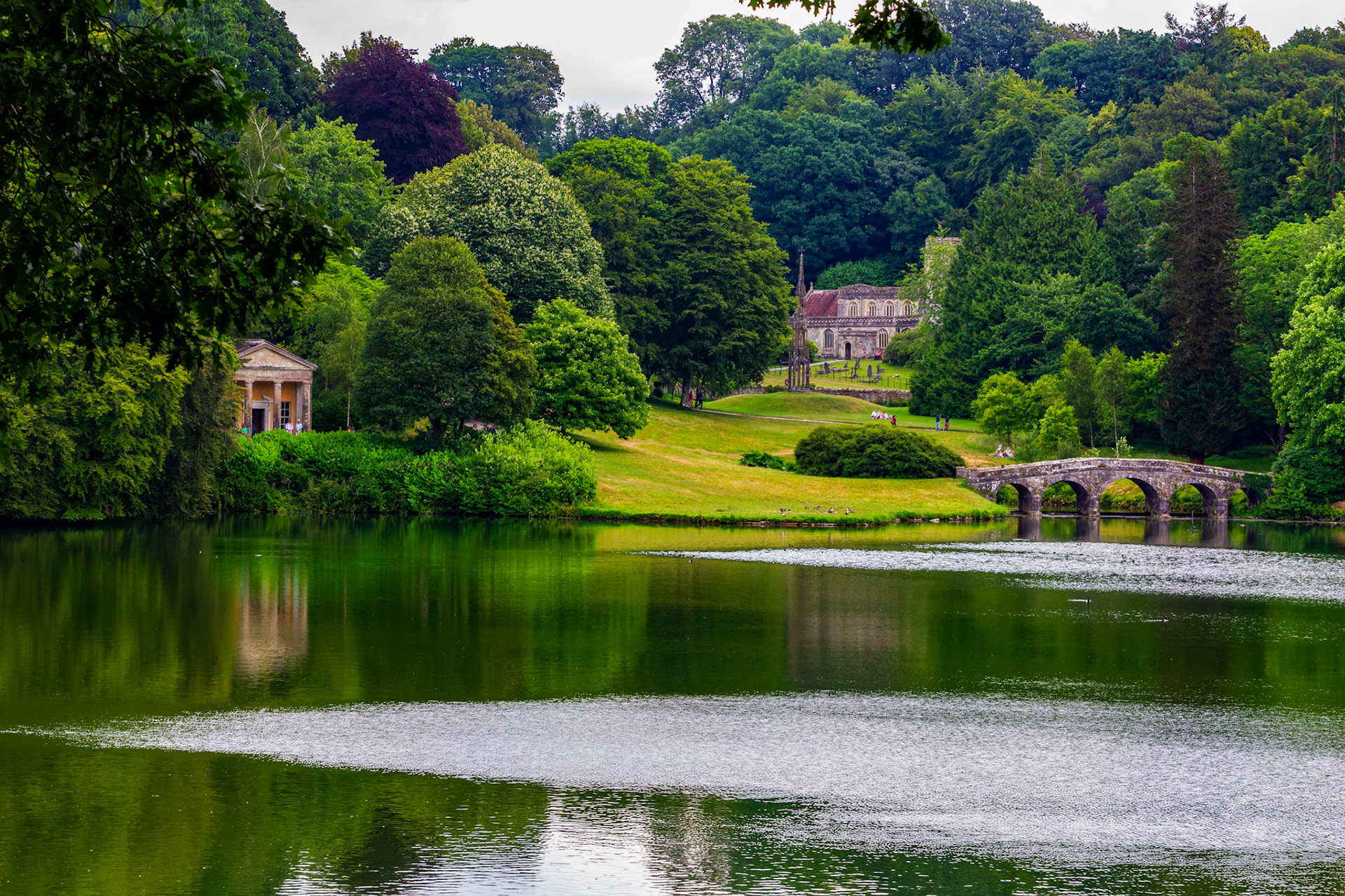 The Palladian Bridge, Stourhead Estate, Wiltshire 28 June 2023