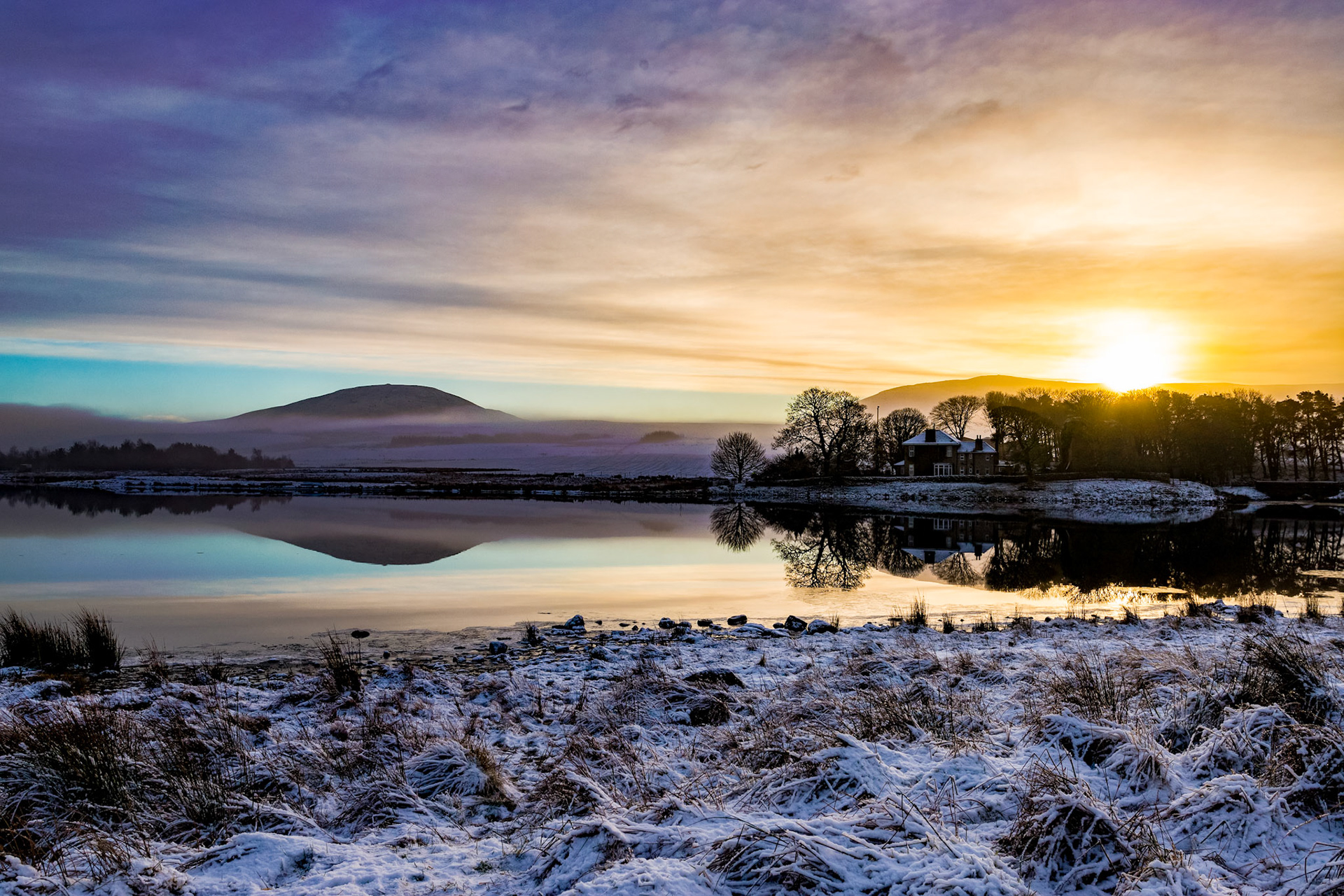Harperrig Reservoir - swimming location Please see my other photos at JamesPDeans.co.uk