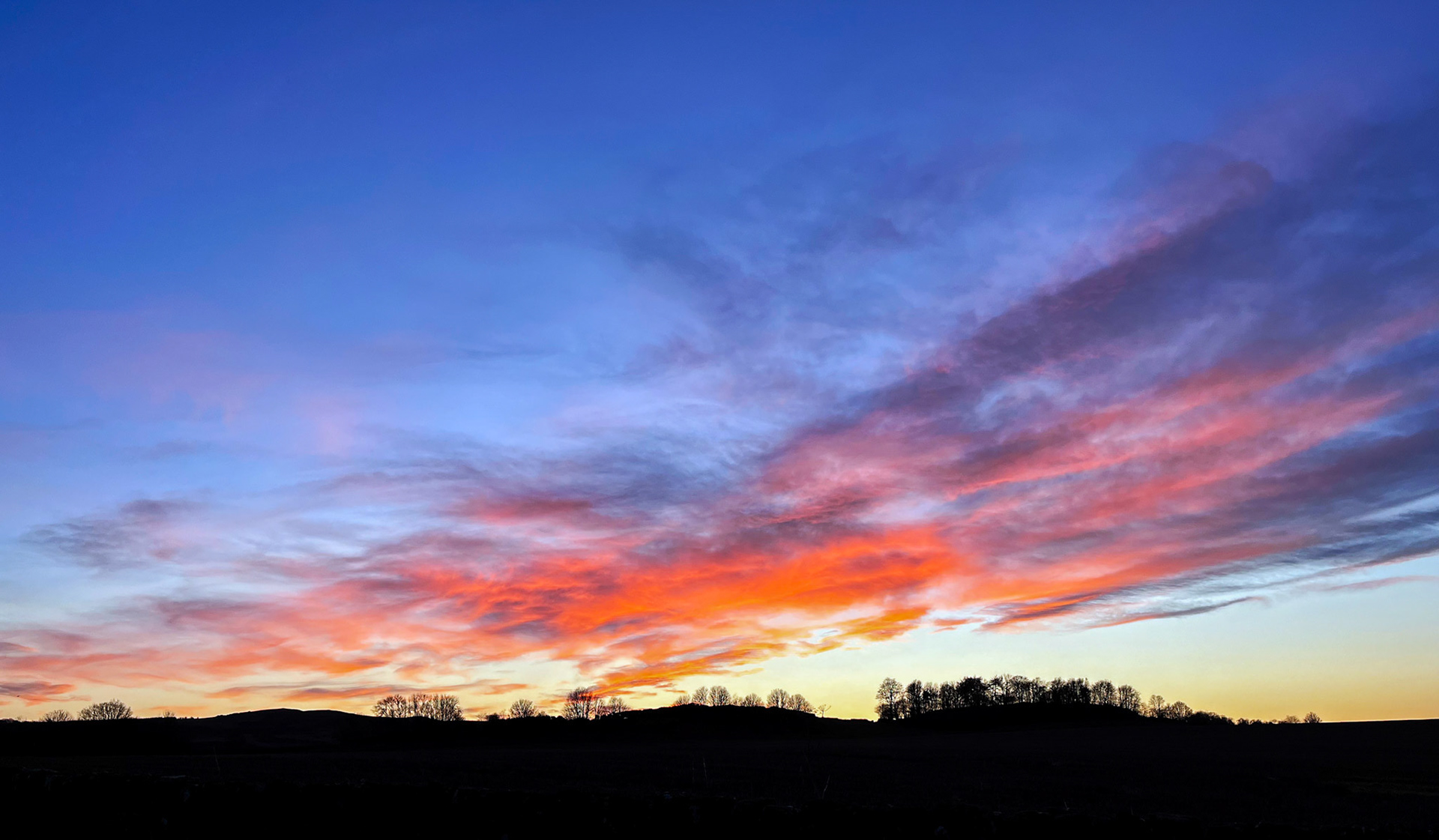 Sunset at Kingscavil 05 January 2024