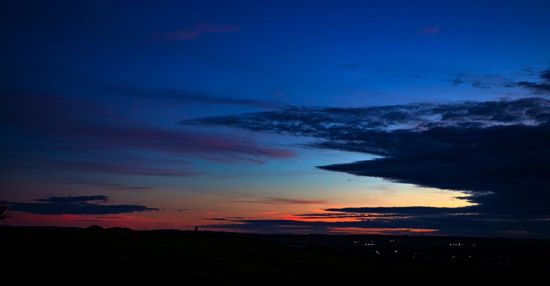 Sunset Bathgate Hills 16 Sept 2024