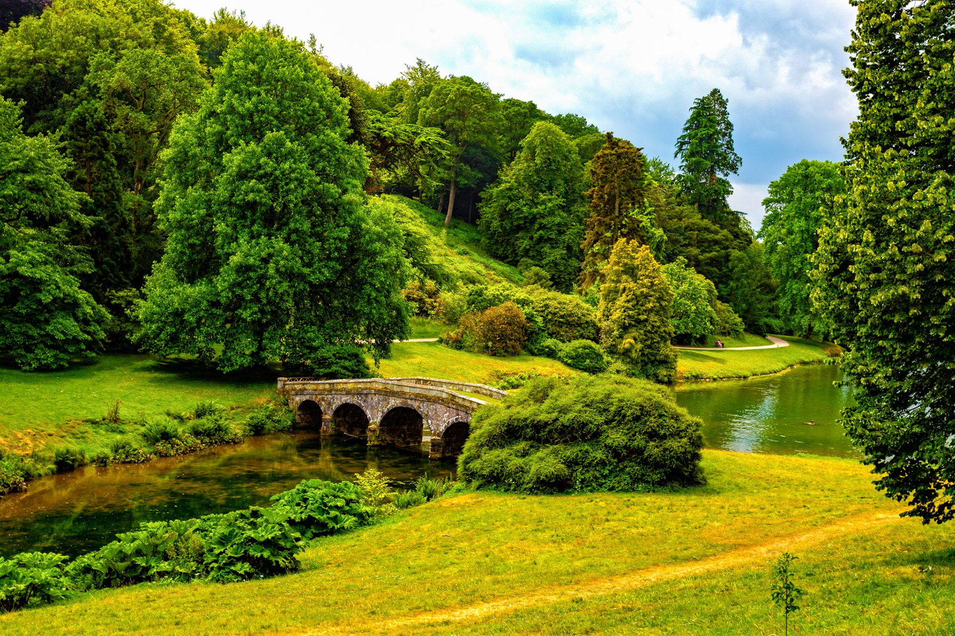 The Palladian Bridge, Stourhead Estate, Wiltshire 28 June 2023