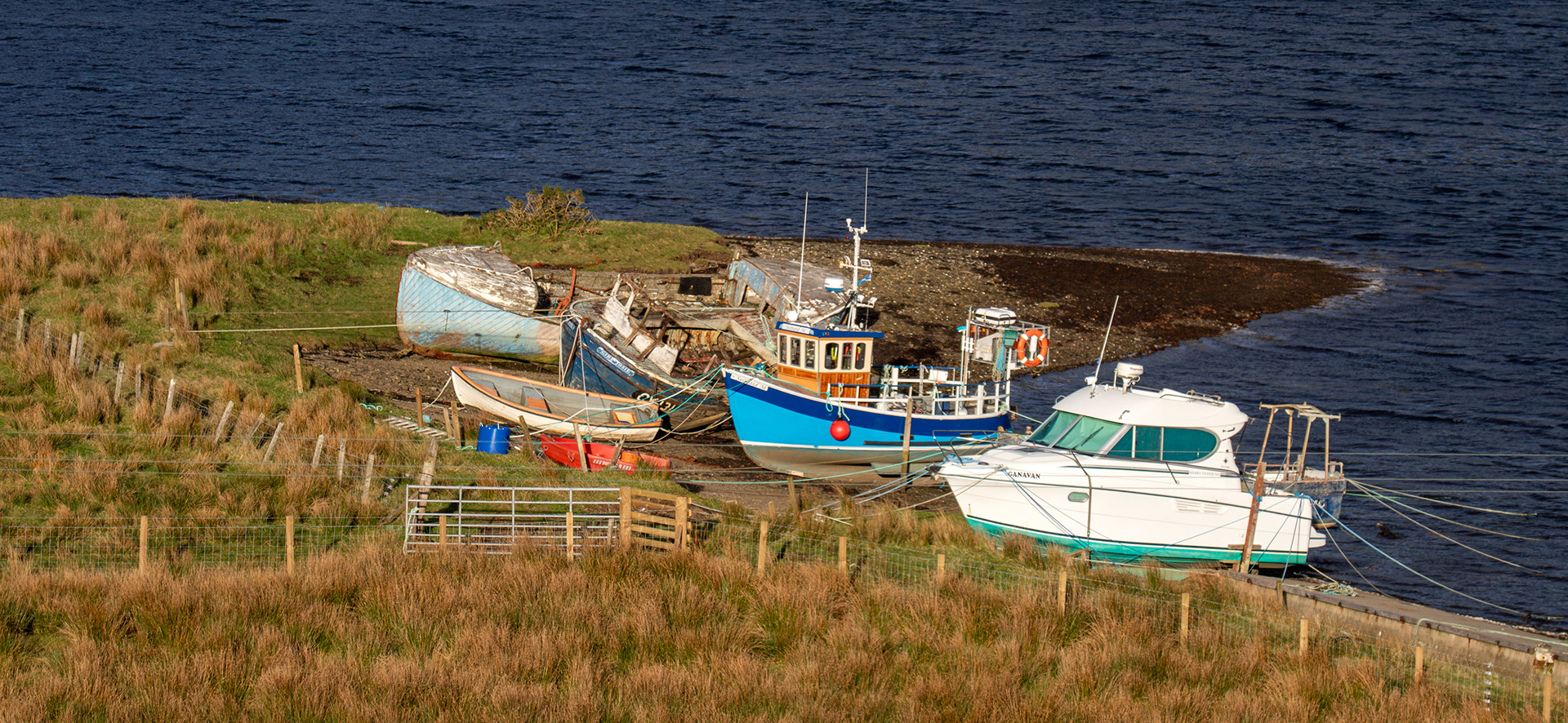 Boats at Satran, Skye 14 November 2025