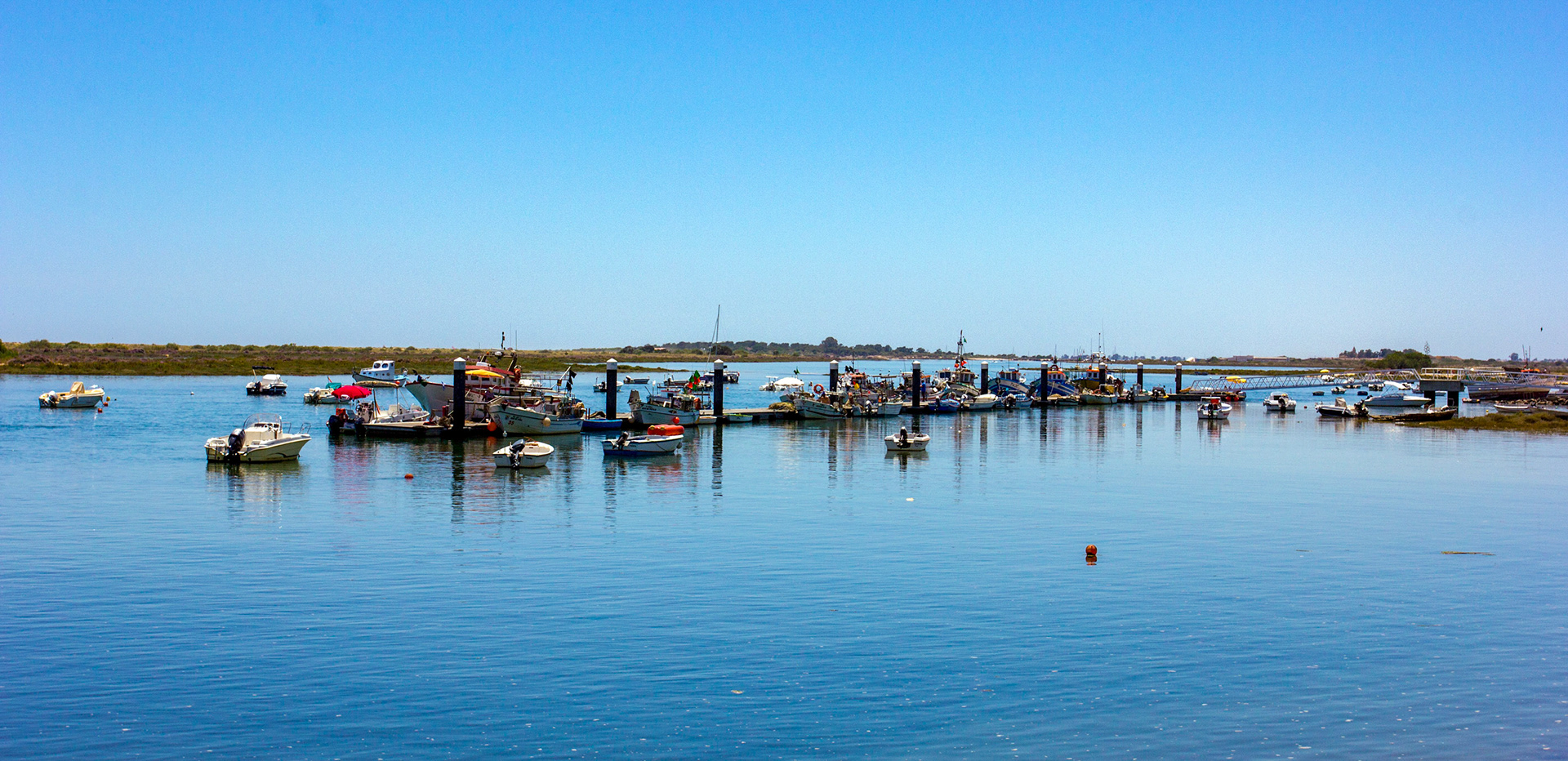 Wooden walkway in Fuzeta