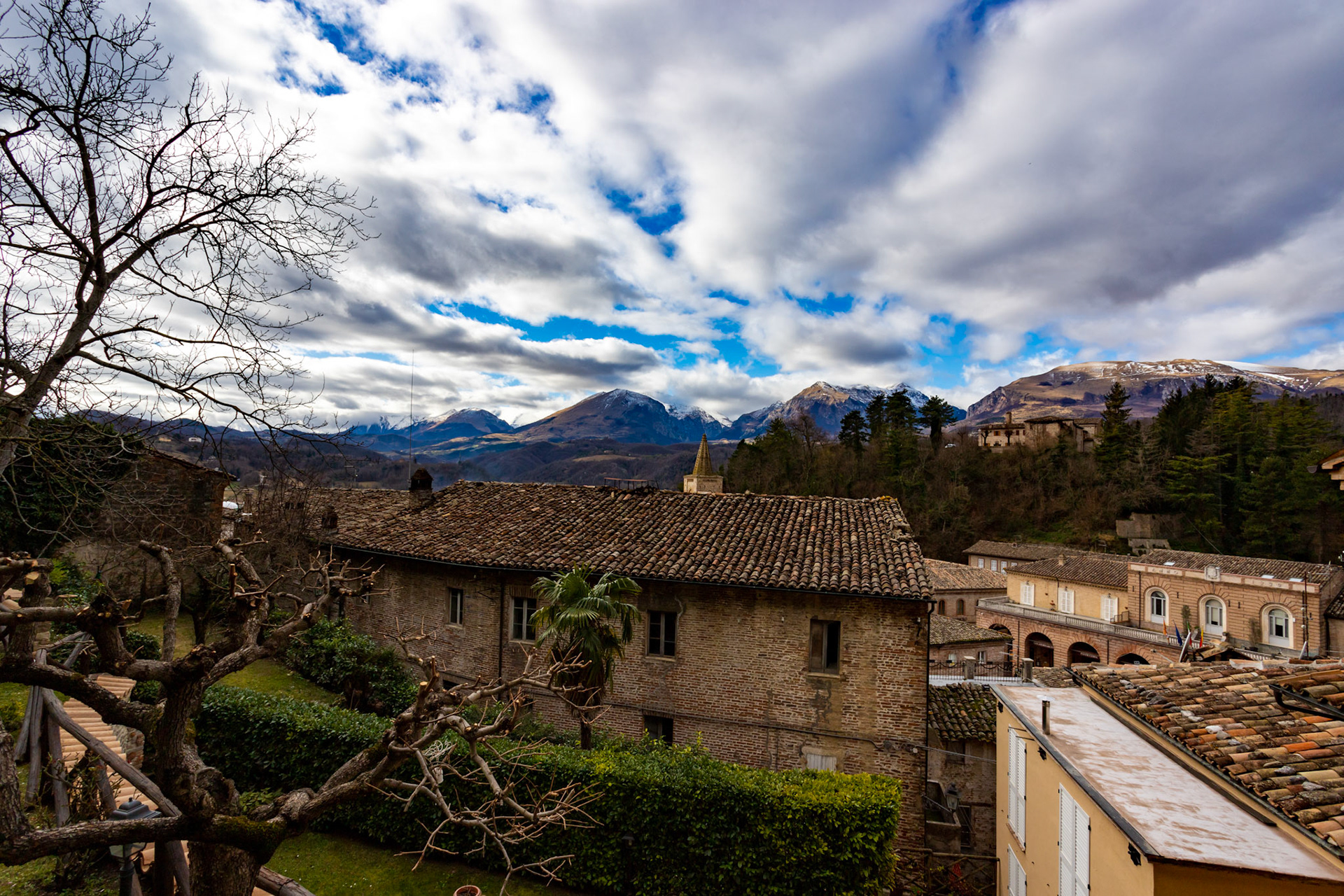 Amandola in the Sibillini Mountains 01 February 2020