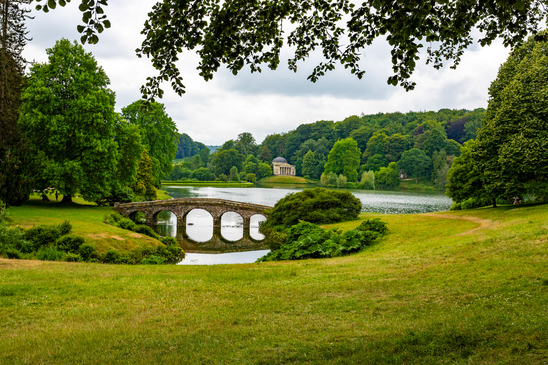 The Pantheon &amp; The Palladian Bridge, Stourhead Estate, Wiltshire 28 June 2023