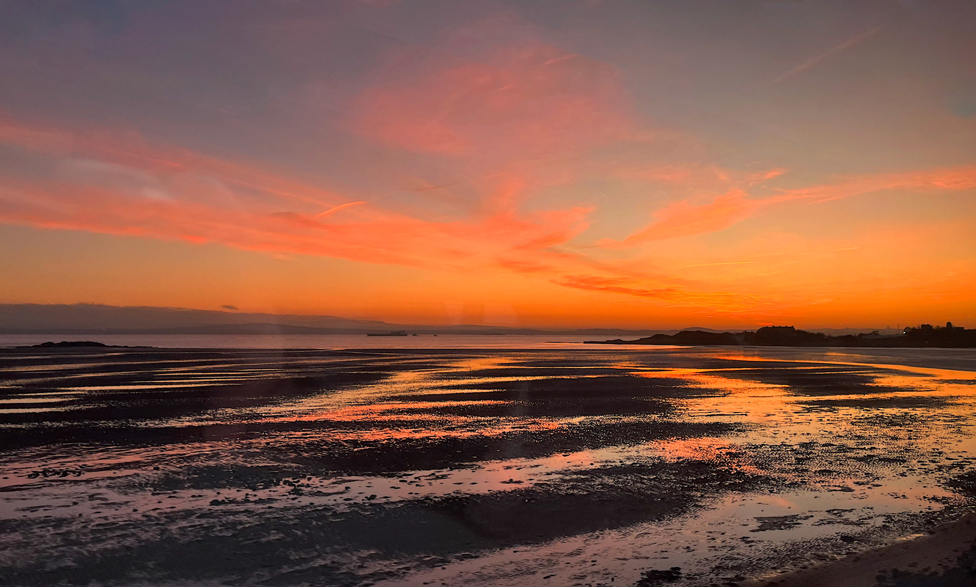 Burntisland Beach, Firth of Forth Sunset 10 December 2024