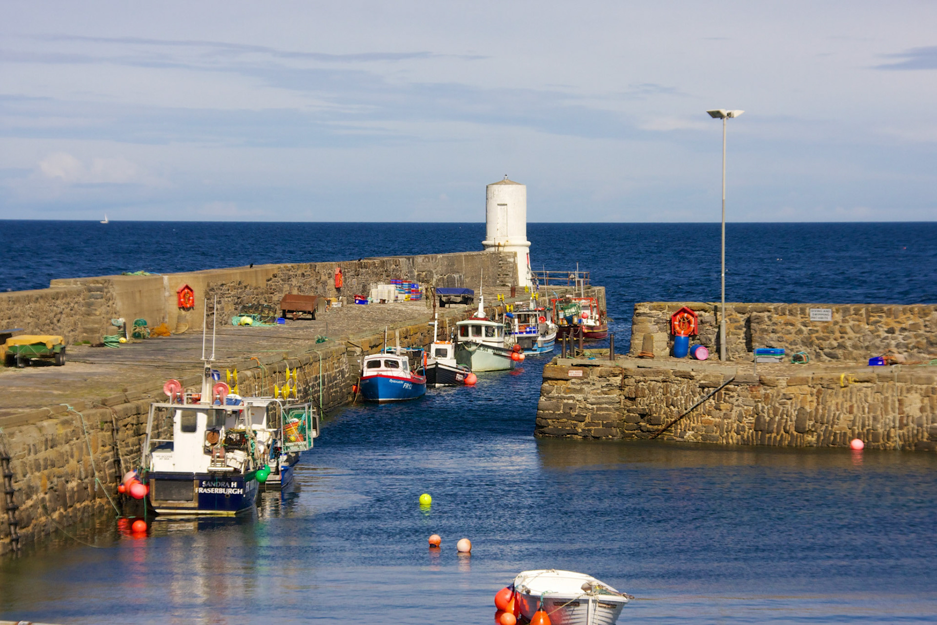 Rosehearty is quite a quaint fishing village, about the first on the North facing coast after the coast turns at Fraserburgh. Worth stopping for a Photograph.