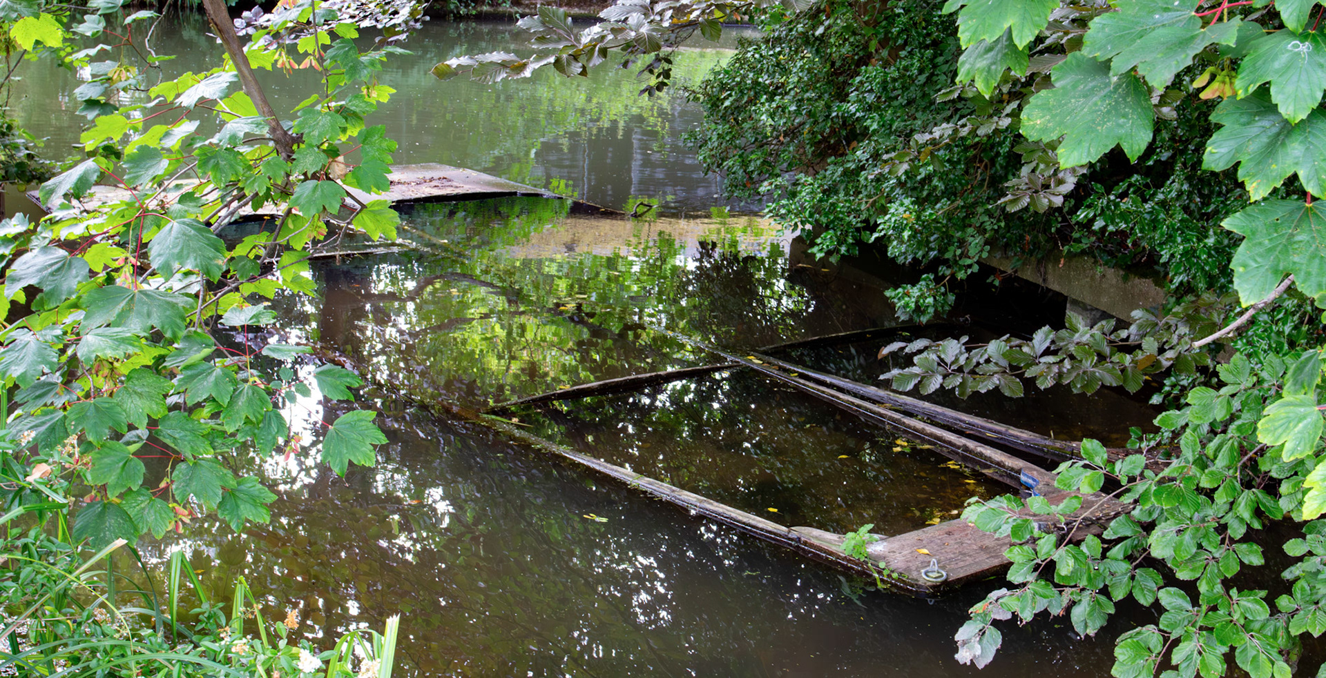 Sunk Punts on the River Cam, Cambridge 14 June 2026