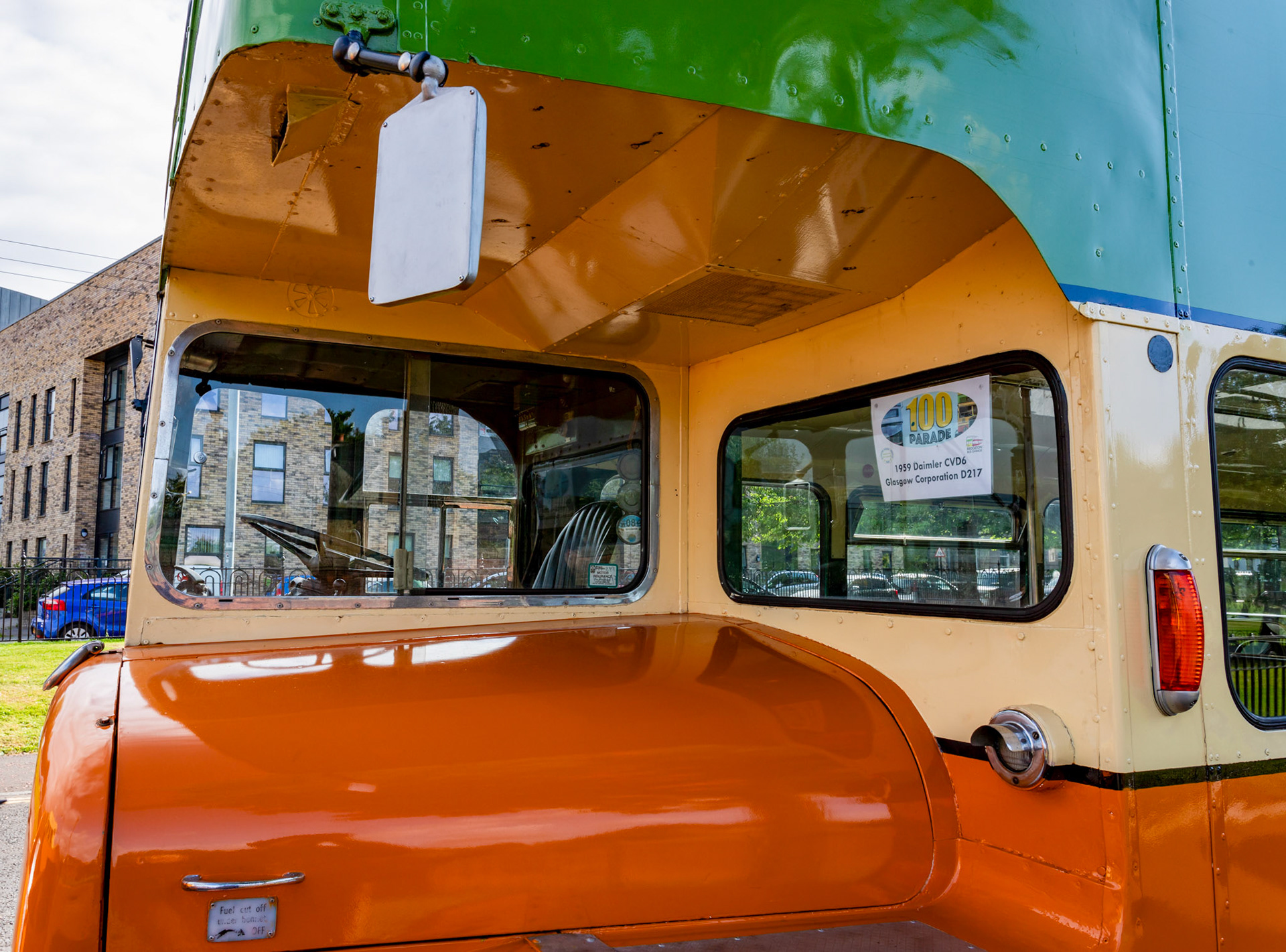 FYS999 Number: D217 Daimler CVD6  1959 - 100 years of Glasgow Corporation Motorbuses at the People's Palace Glasgow 03 August 2024