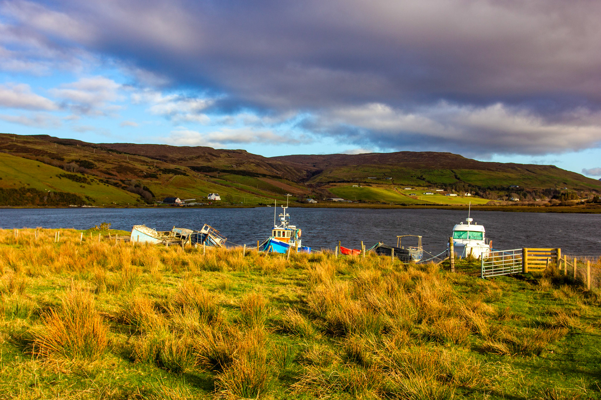 Boats at Satran, Skye 14 November 2025