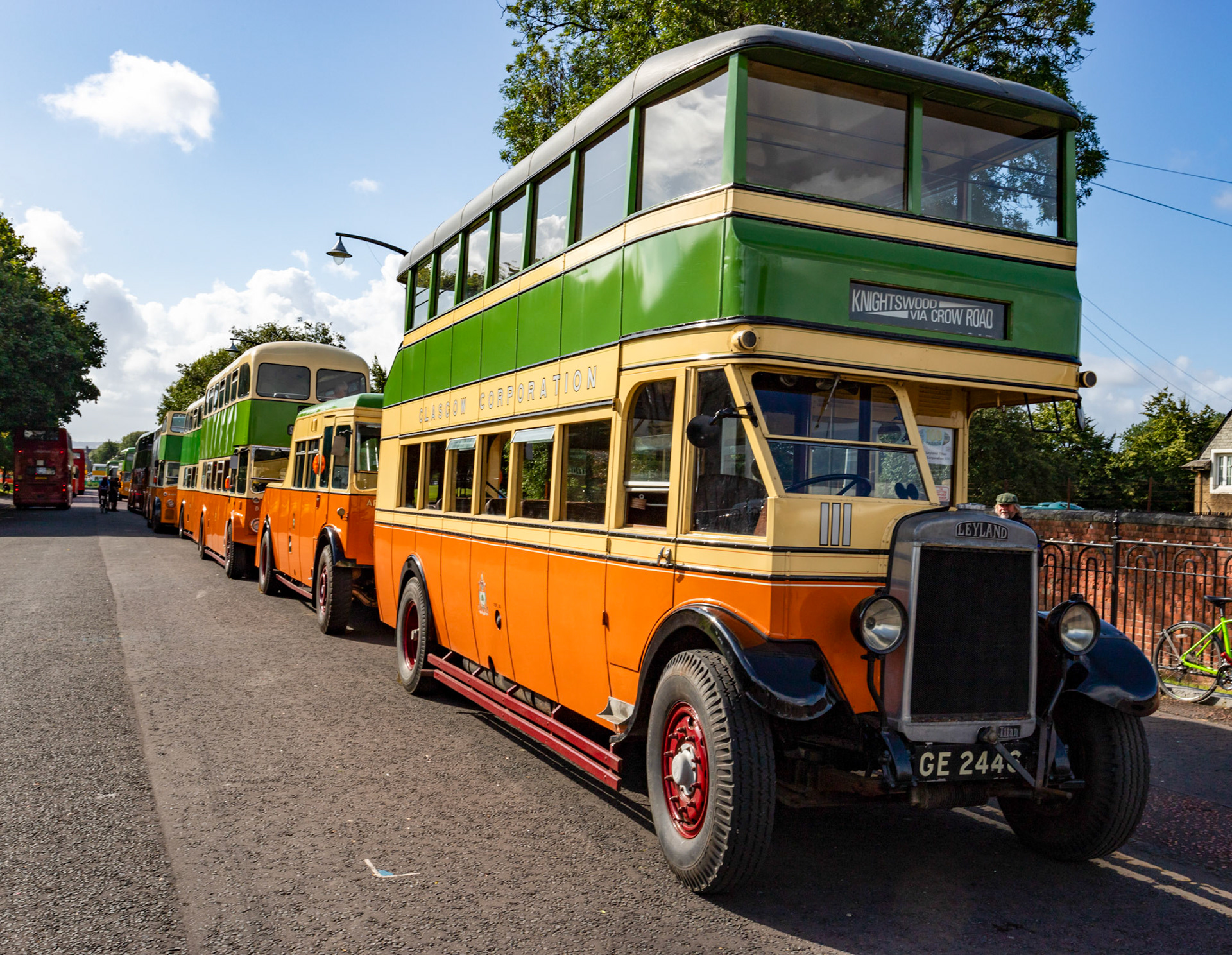 GE2446 Number: 111 1928 Leyland Titan - 100 years of Glasgow Corporation Motorbuses at the People's Palace Glasgow 03 August 2024