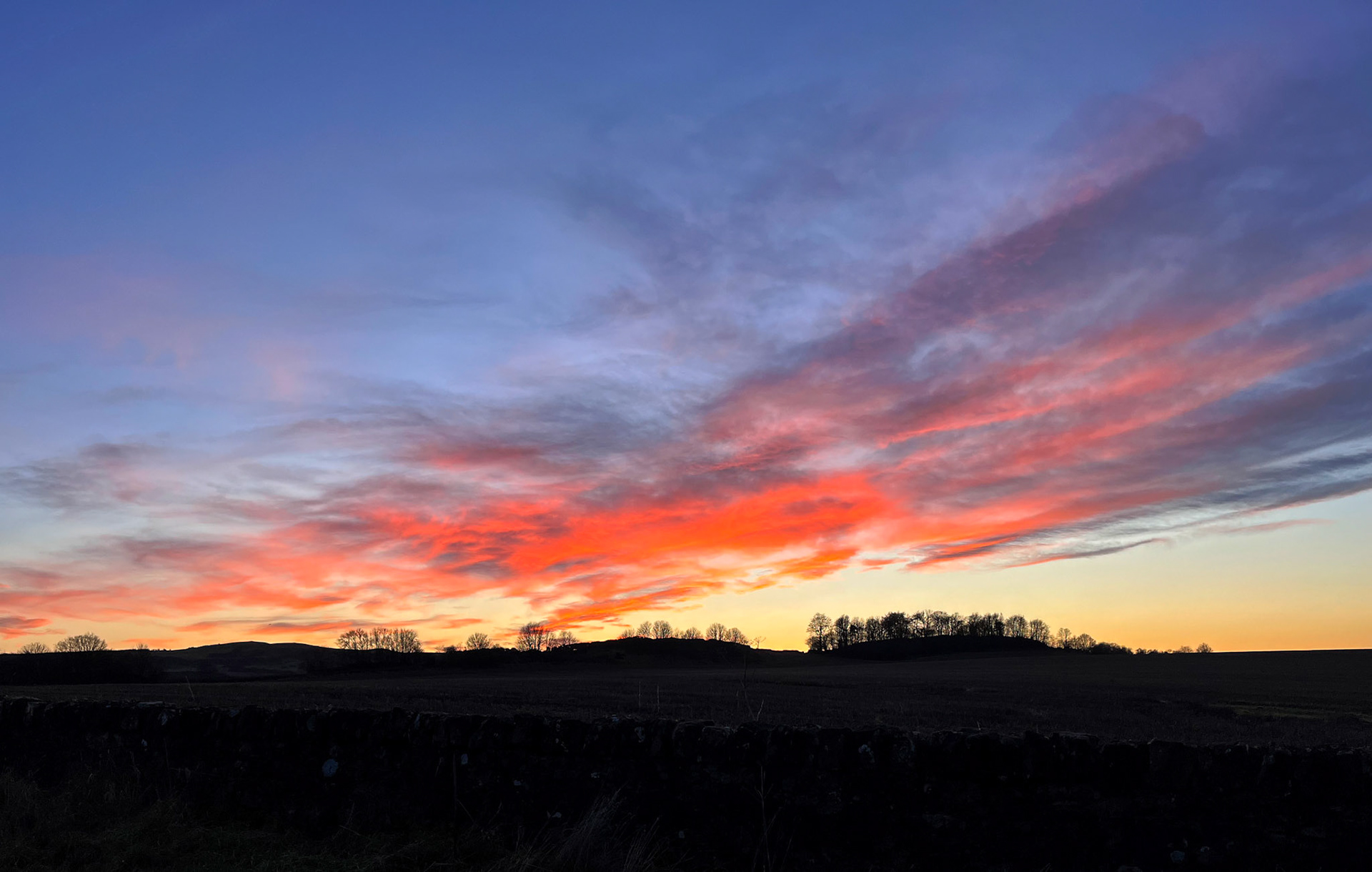 Sunset at Kingscavil 05 January 2024