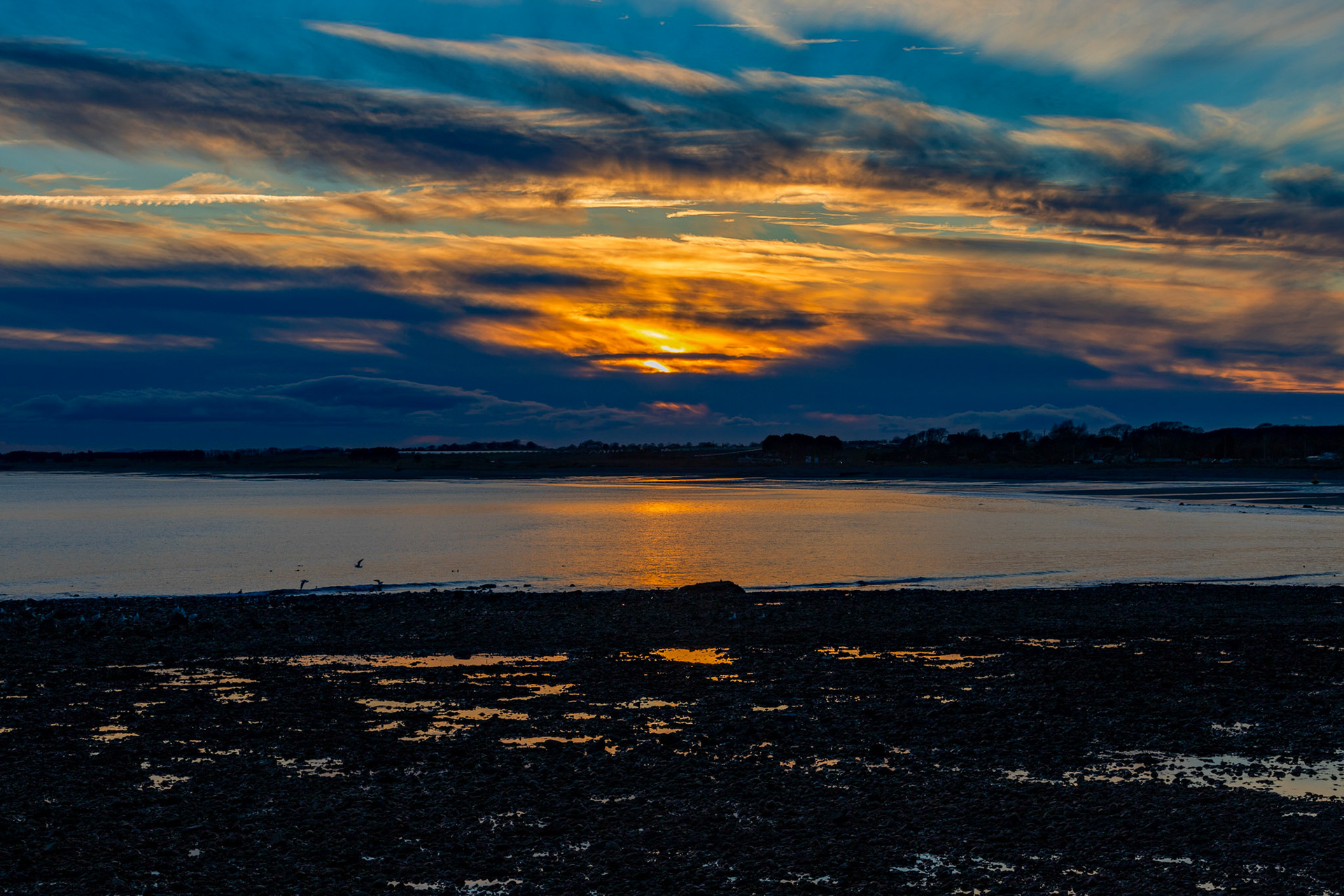 Sunset at Arbroath 08 February 2024