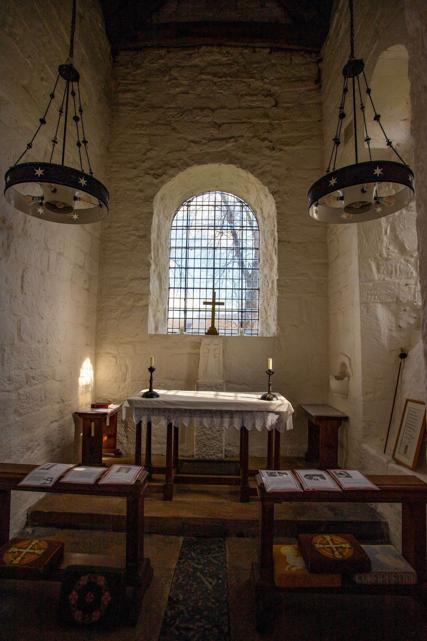 Escomb Saxon Church, Escomb, Bishop Auckland 26 March 2026Escomb Saxon Church is one of the oldest churches in England and one of only four complete Anglo-Saxon churches remaining in England. The church was founded about AD 670–675, when the area was part of the Anglian Kingdom of Northumbria. Much of the stone was taken from the nearby Roman fort at Vinovia (Binchester). Inside the church a lot of stone has Roman markings.