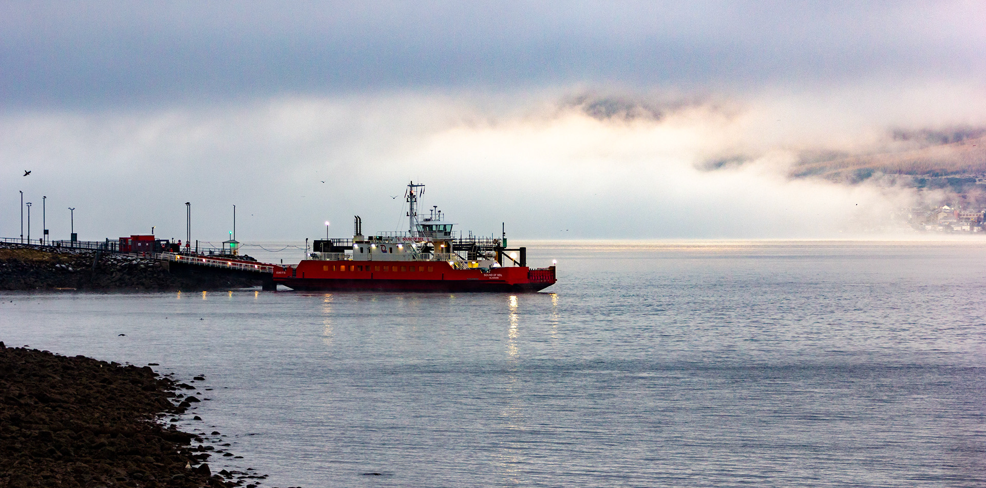 Fog over the Firth of Clyde at Gourock 13 December 2022