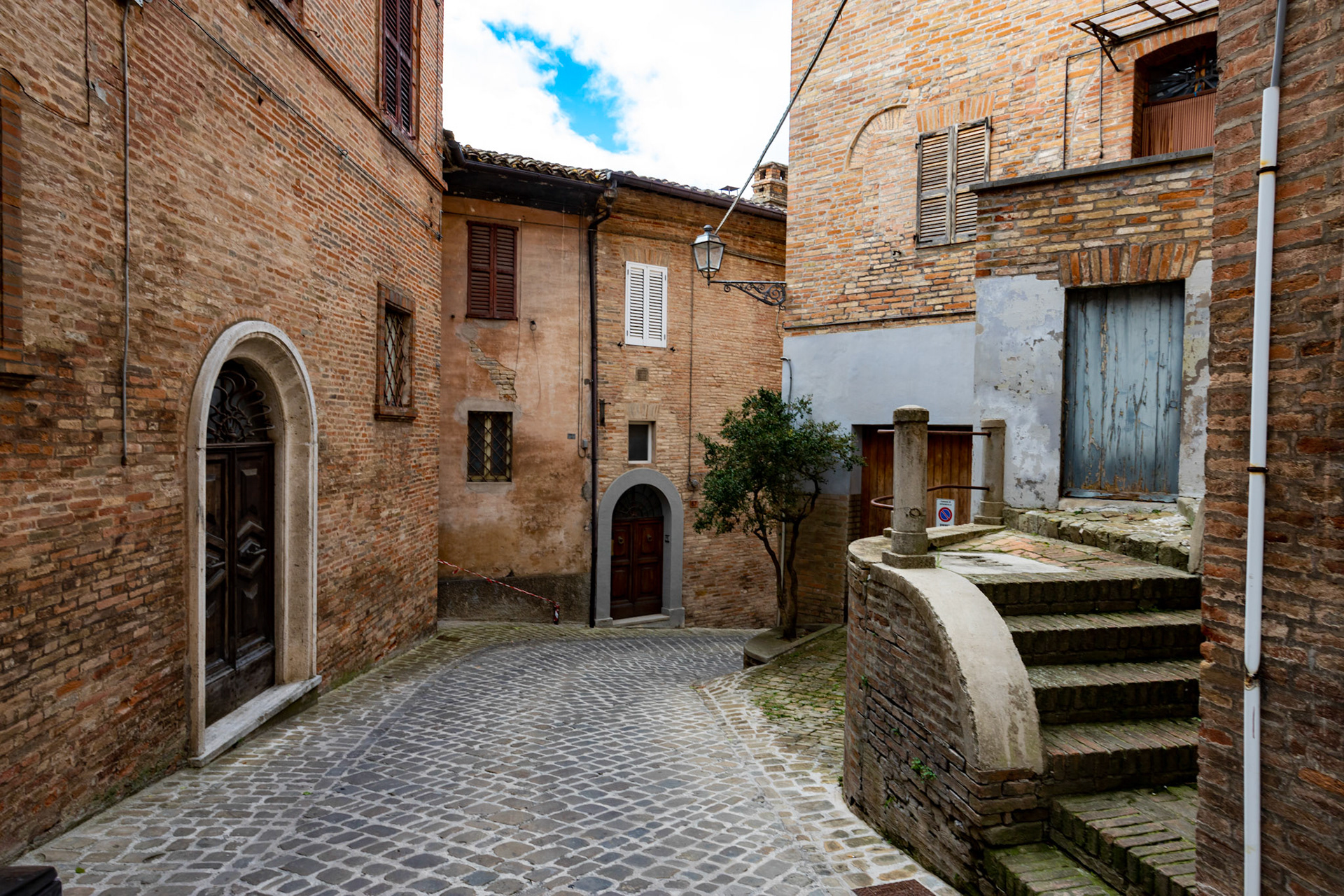 Amandola in the Sibillini Mountains 01 February 2020