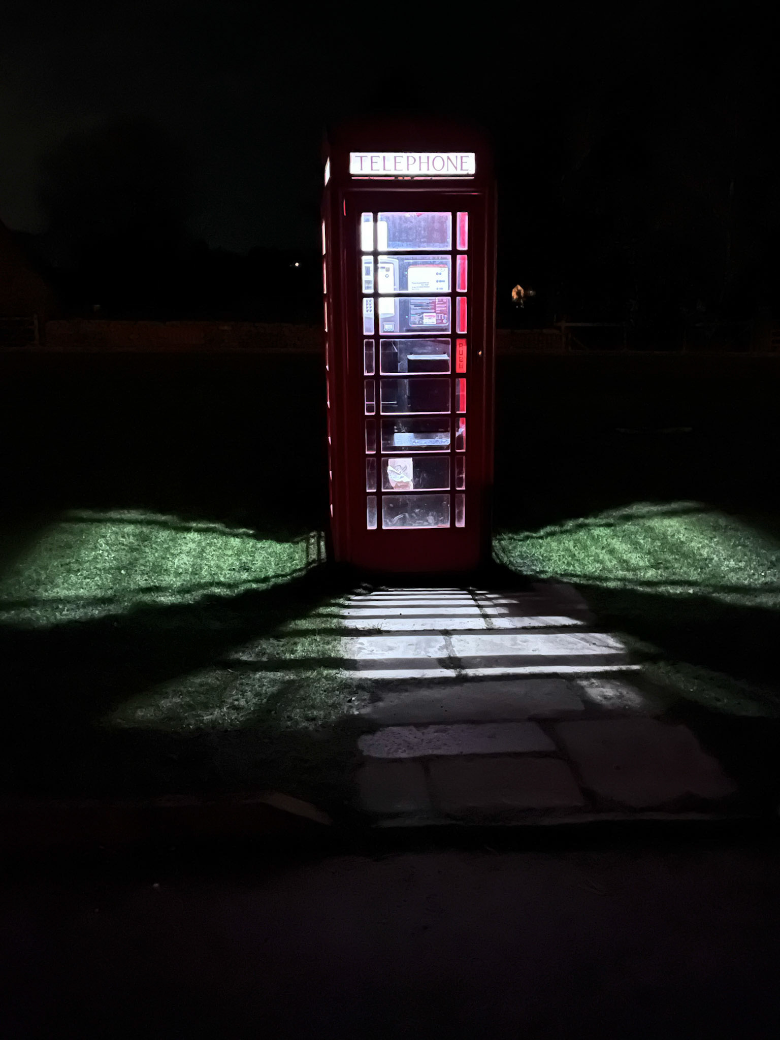 Phone Box at night - Goathland 23 March 2026