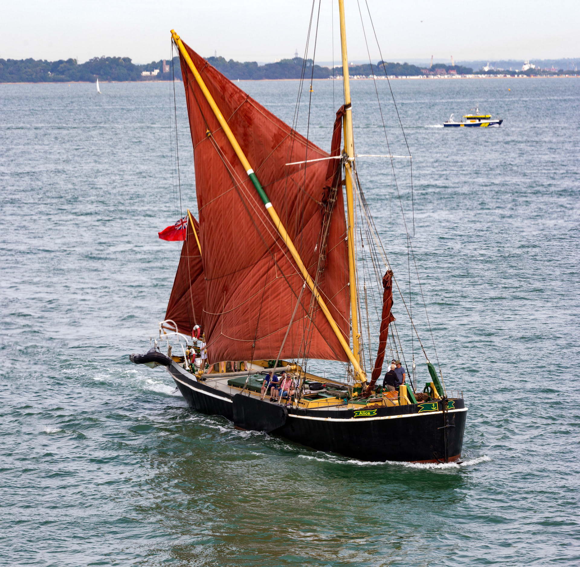 Alice - Thames Sailing barge on the Solent