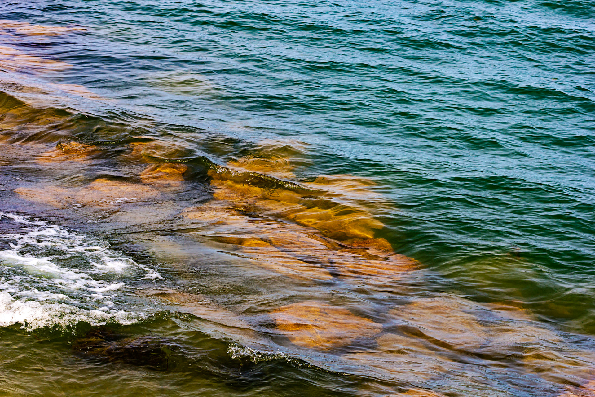 Sea at Old St Helen's Church Duver IOW 16 July 2022