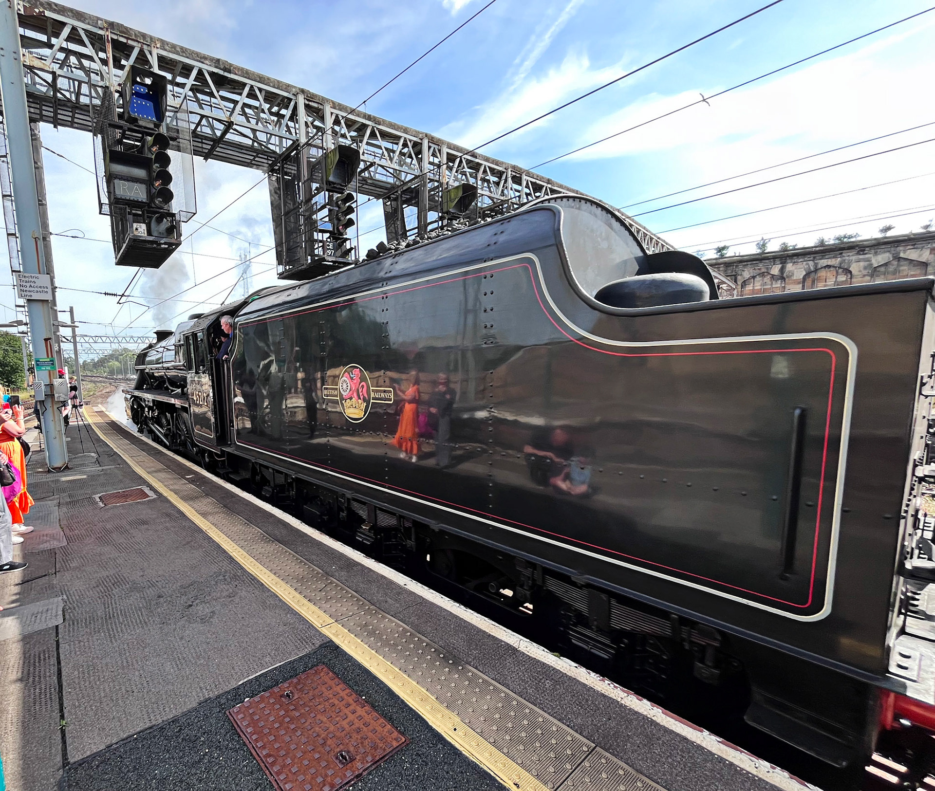 Trains in Carlisle Railway Station on 10 July 2025