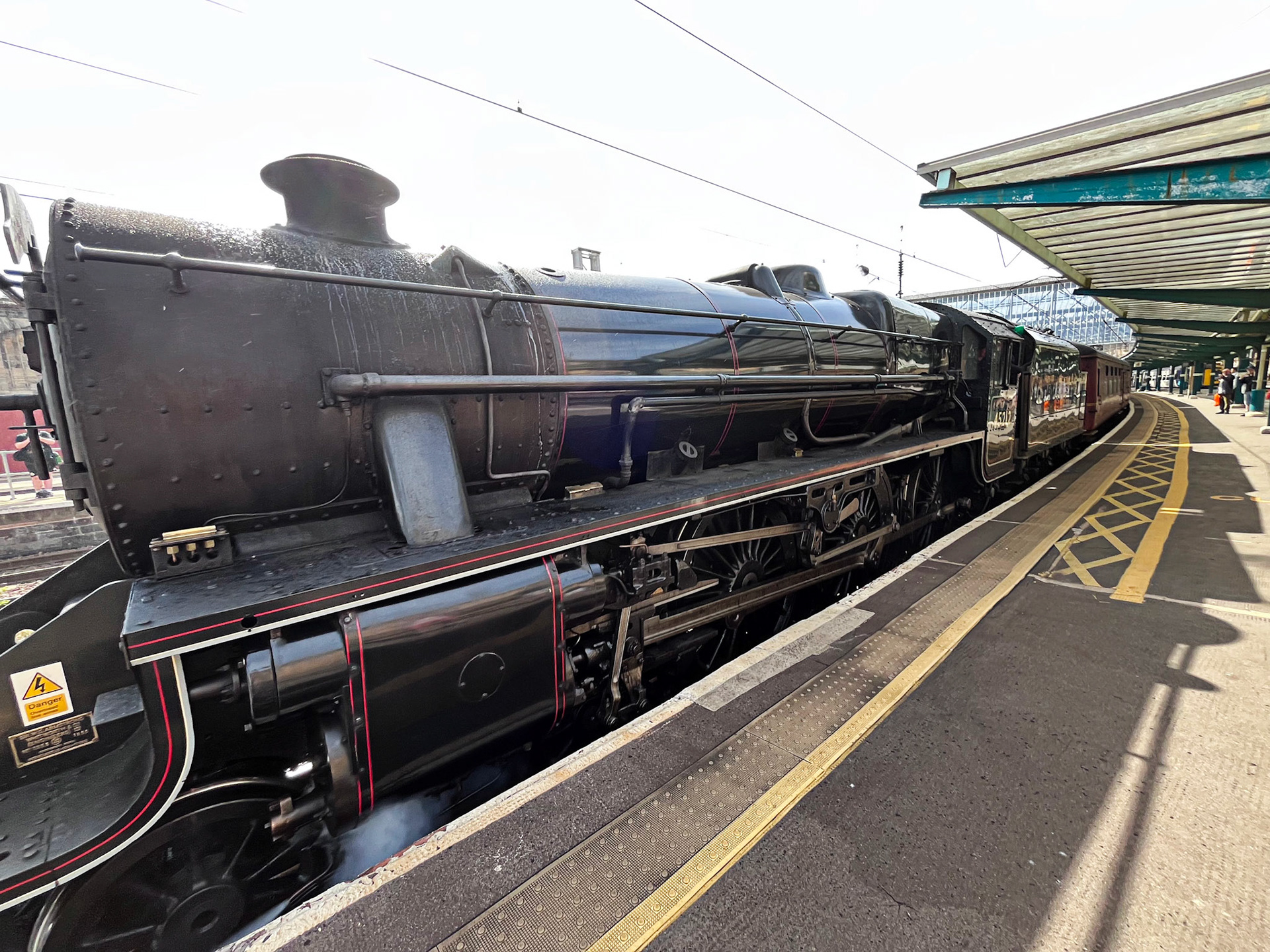 Trains in Carlisle Railway Station on 10 July 2025