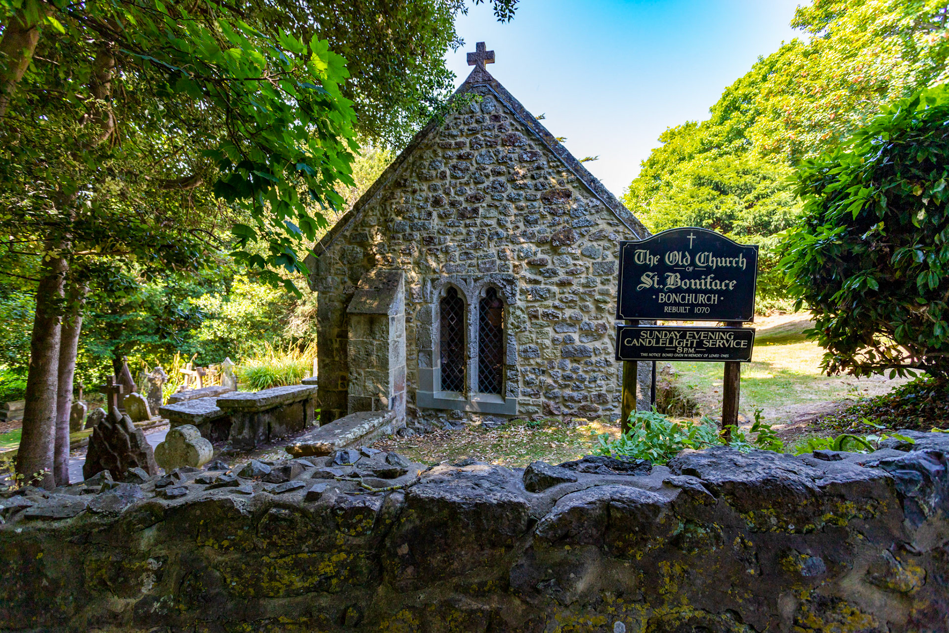 Old St Boniface Church Bonchurch Ventnor IOW 19  July 2022